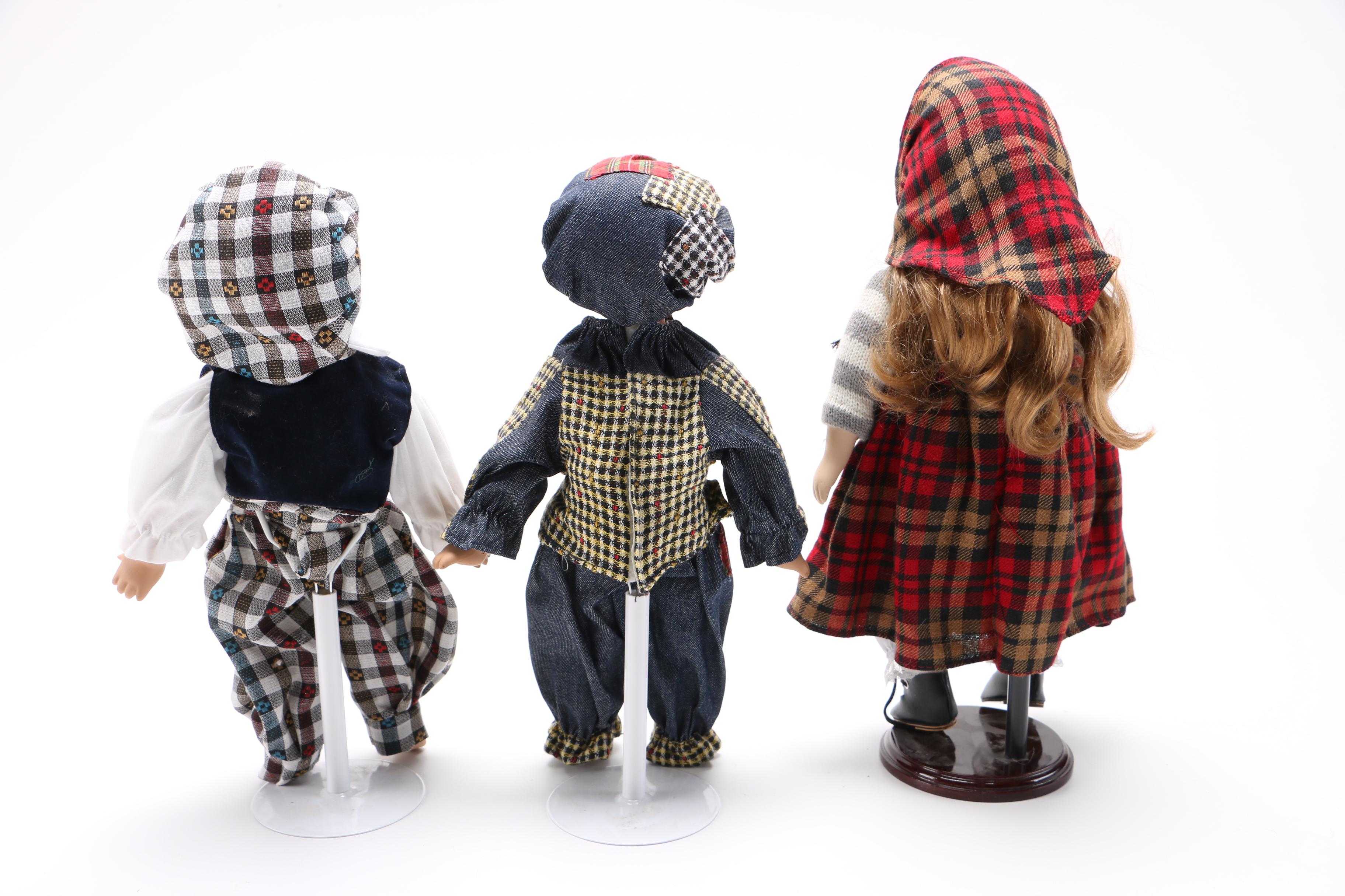 Variety of Porcelain Dolls