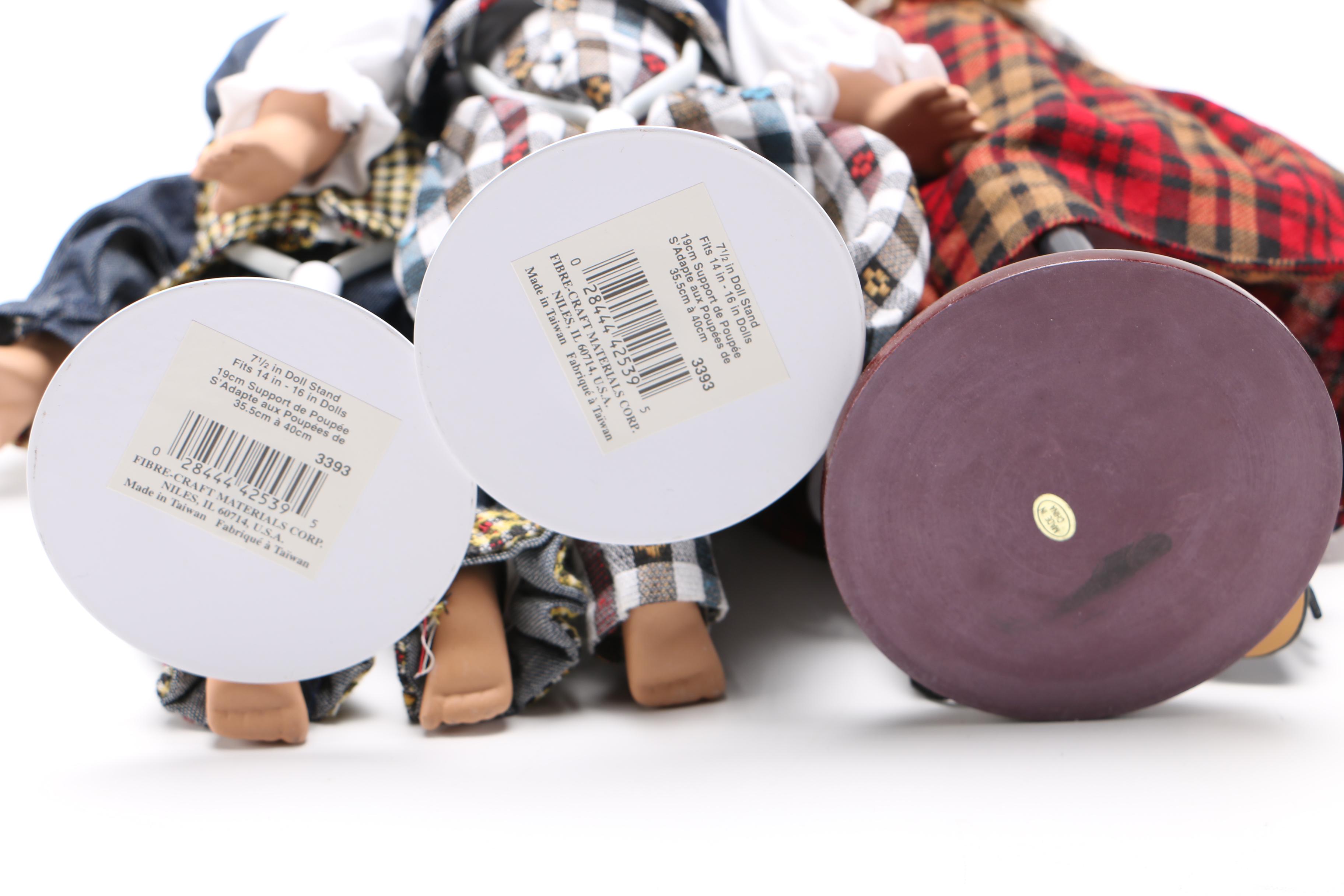 Variety of Porcelain Dolls