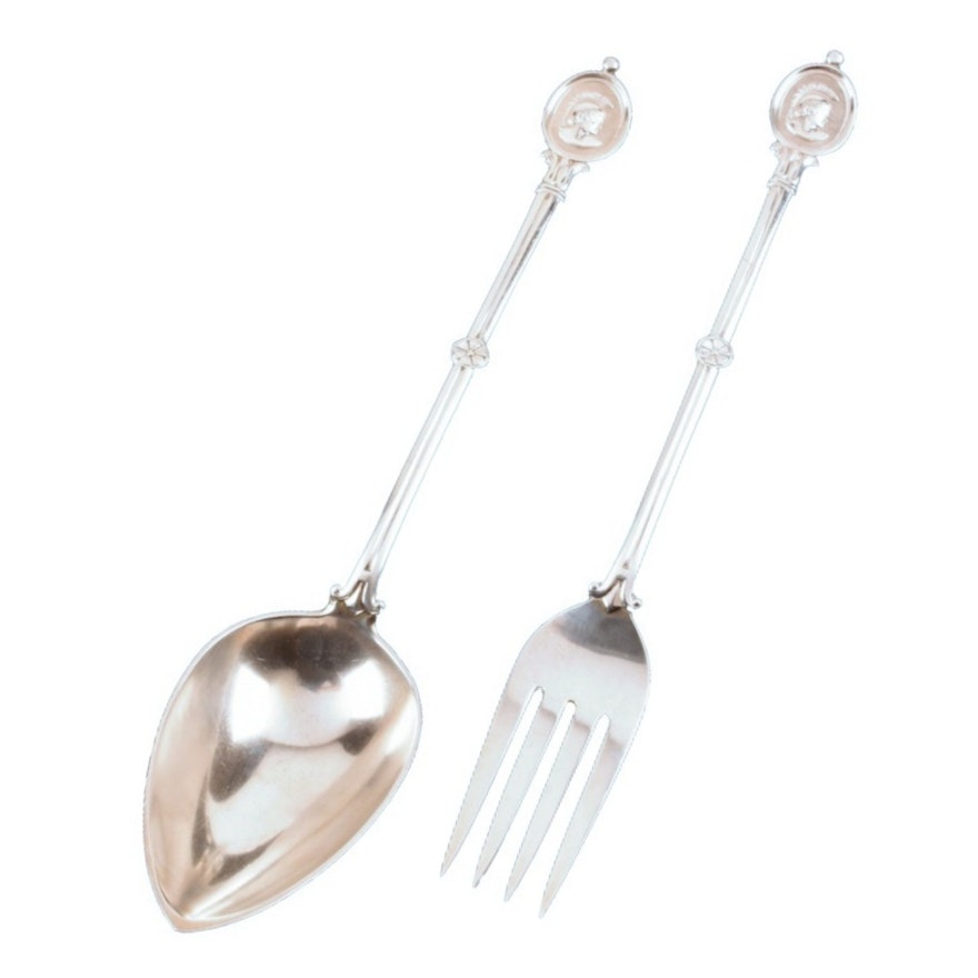 "Medallion" Ball Black & Company Sterling Silver Serving Utensils