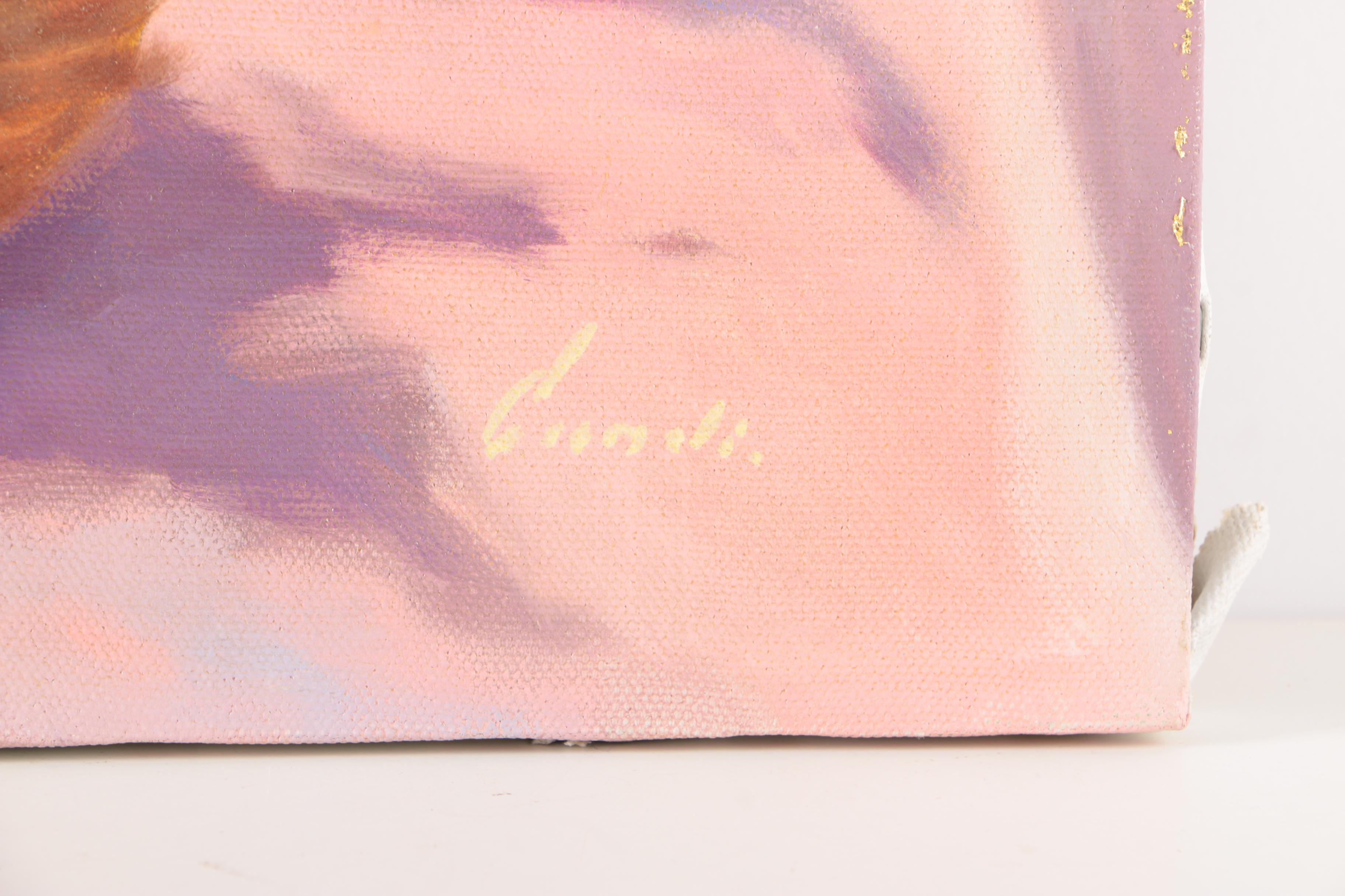 Lugano Candi Oil Painting on Canvas Floral Still Life with Fruit