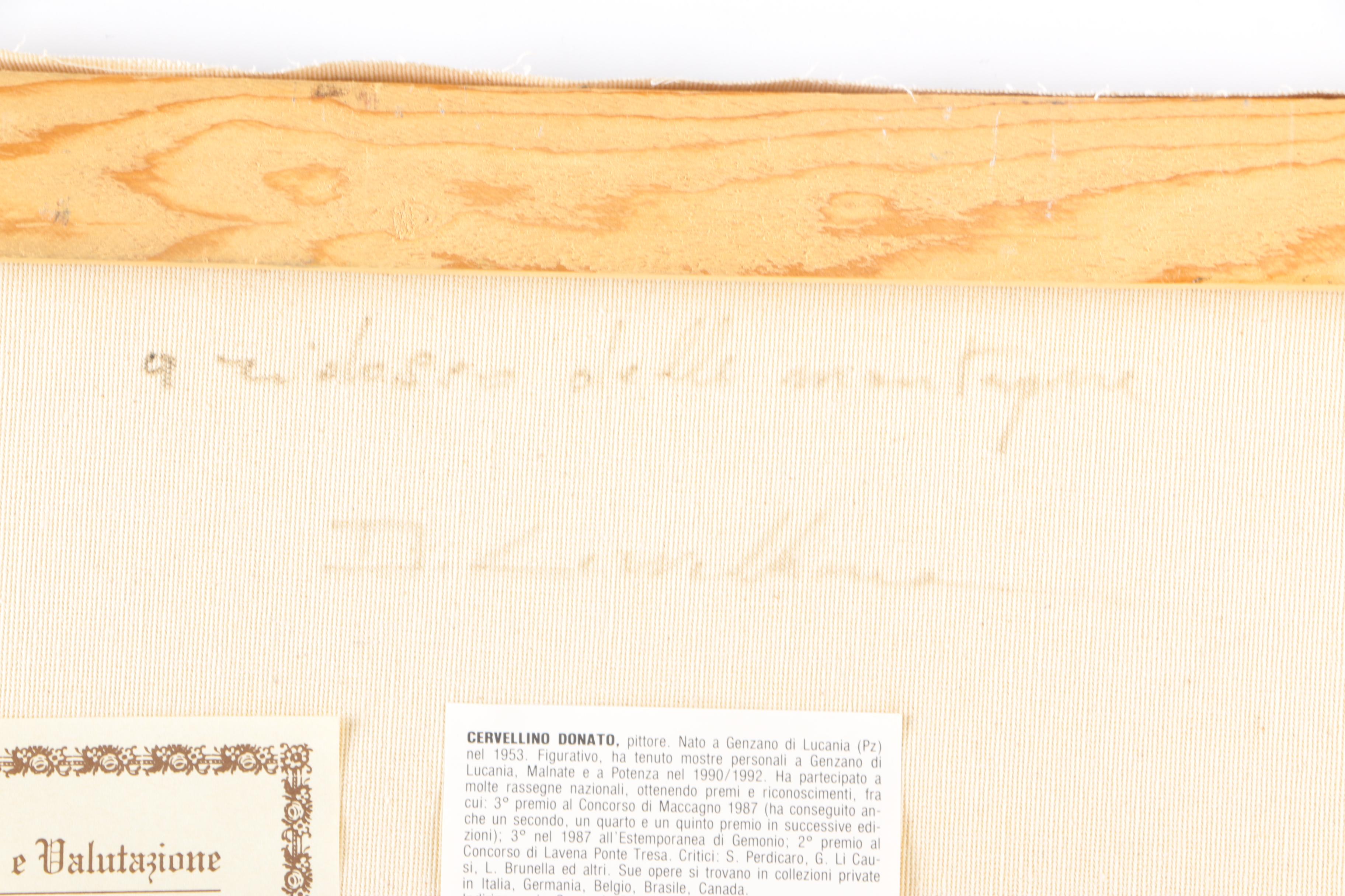 Cervellino Donato Oil Painting on Canvas Mountain Side Landscape