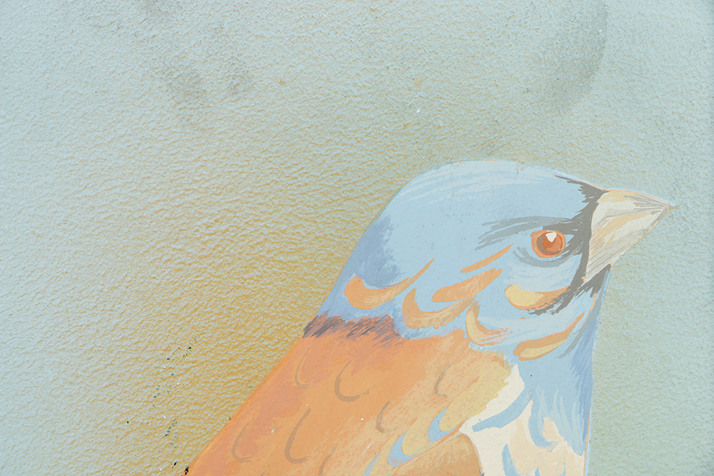 Alvena McCormick Acrylic Painting on Board of Pop Art Style Birds