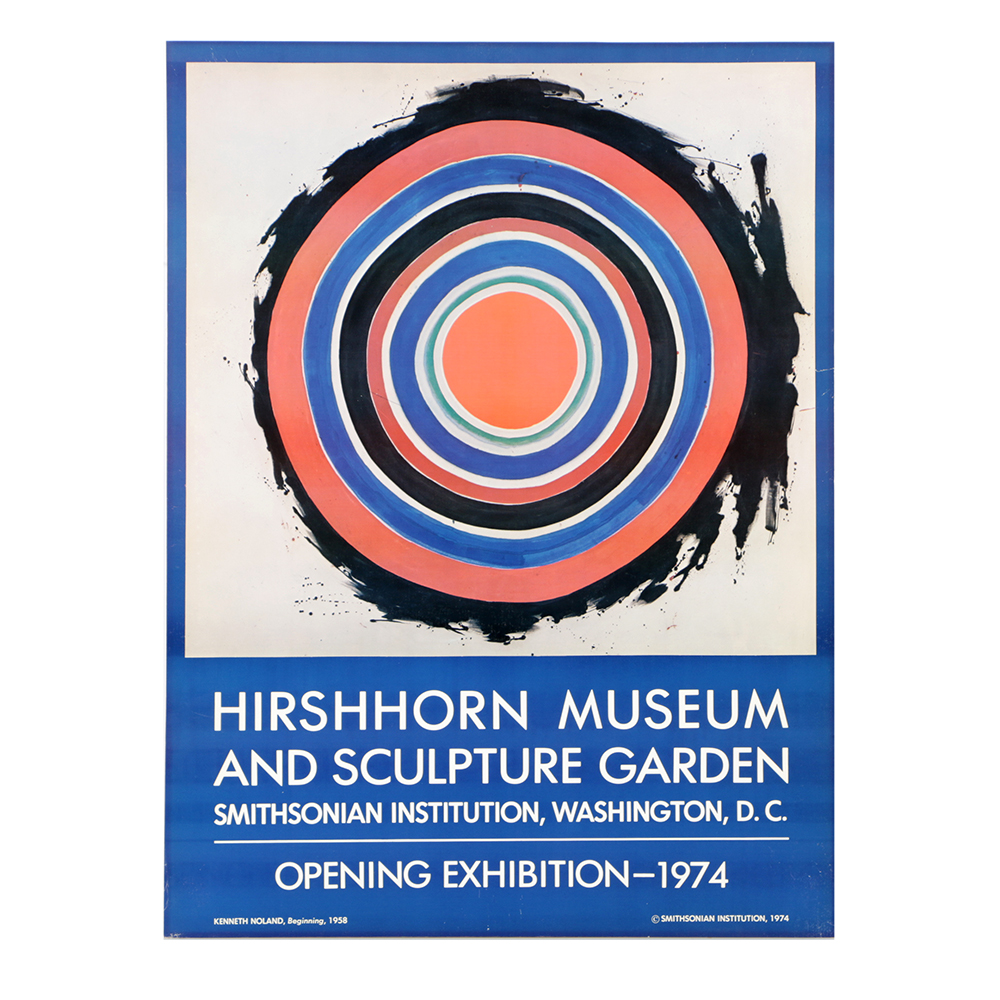 Hirshhorn Museum and Sculpture Garden Offset Lithograph on Paper Exhibition Poster