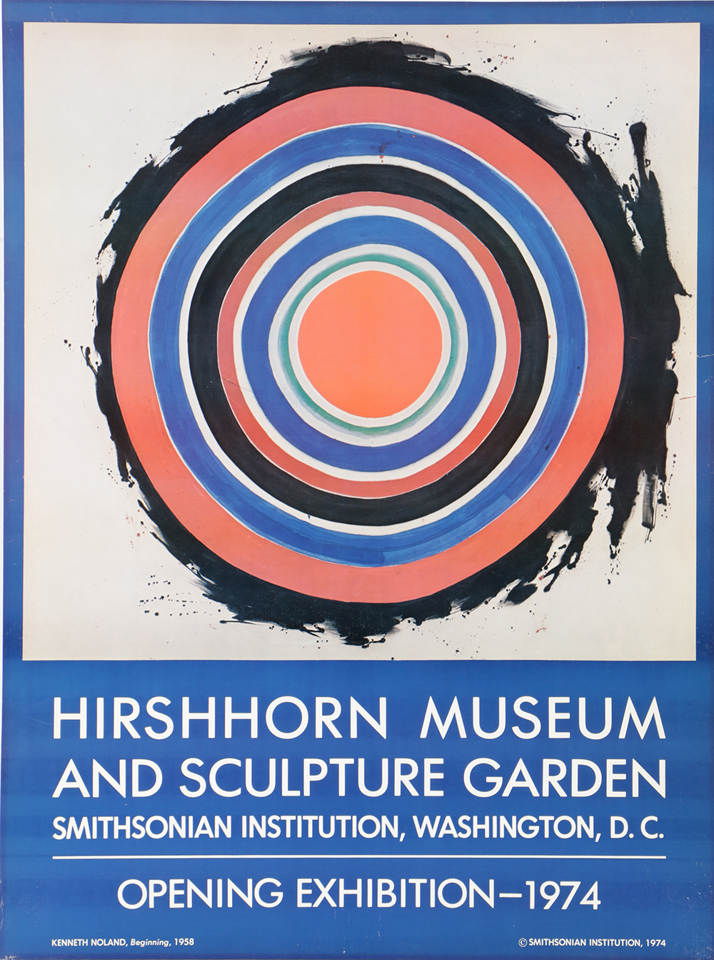 Hirshhorn Museum and Sculpture Garden Offset Lithograph on Paper Exhibition Poster