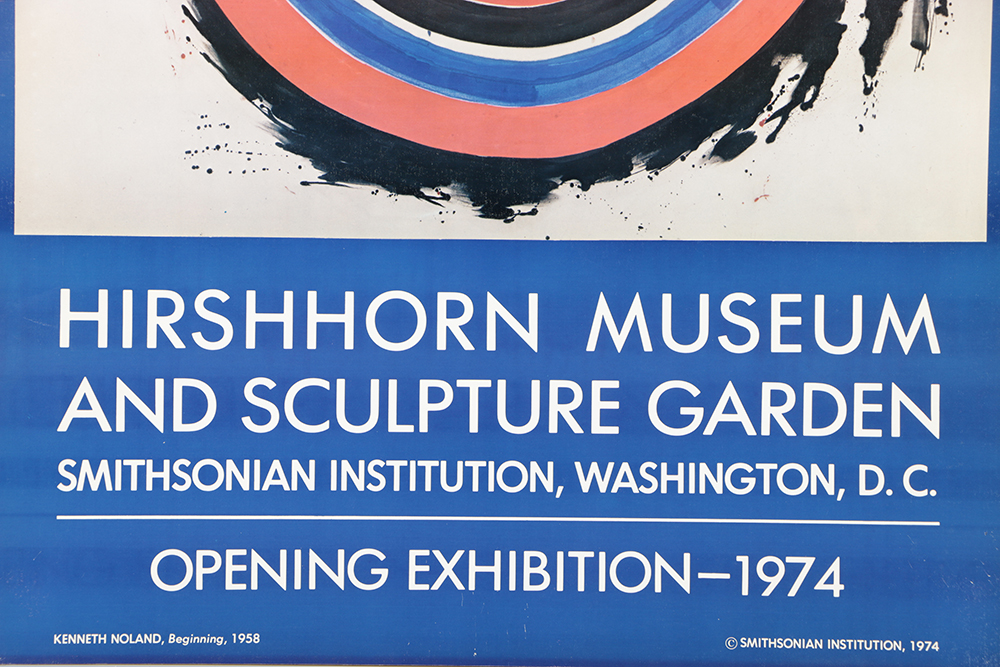Hirshhorn Museum and Sculpture Garden Offset Lithograph on Paper Exhibition Poster