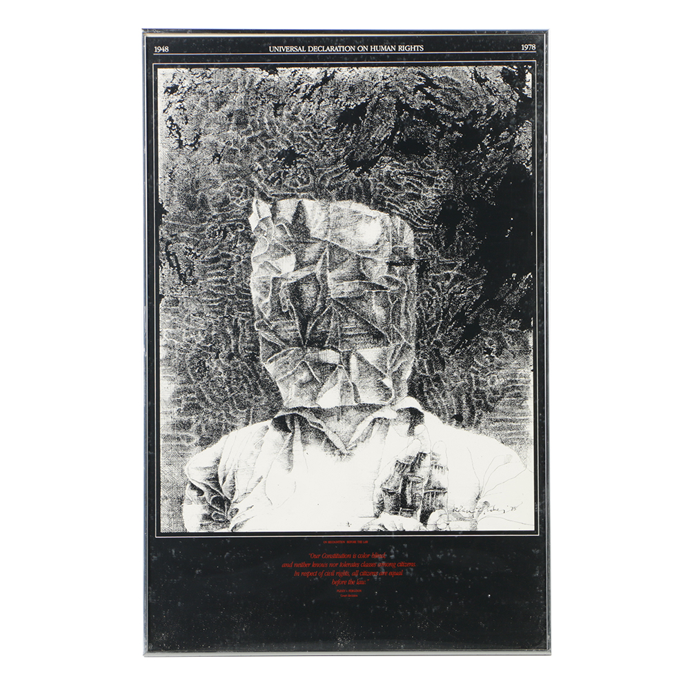 Universal Declaration of Human Rights Lithograph Poster on Paper