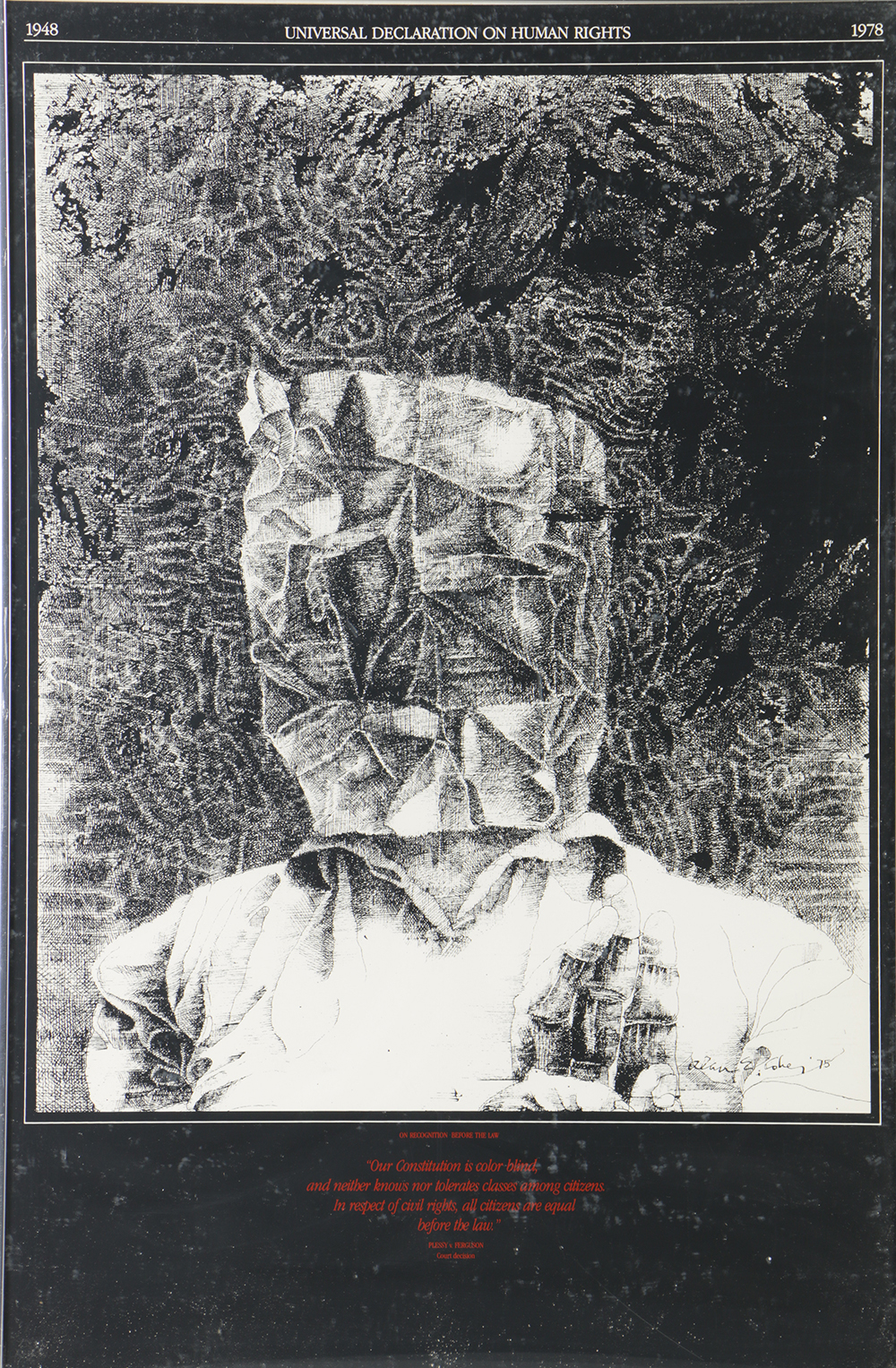 Universal Declaration of Human Rights Lithograph Poster on Paper