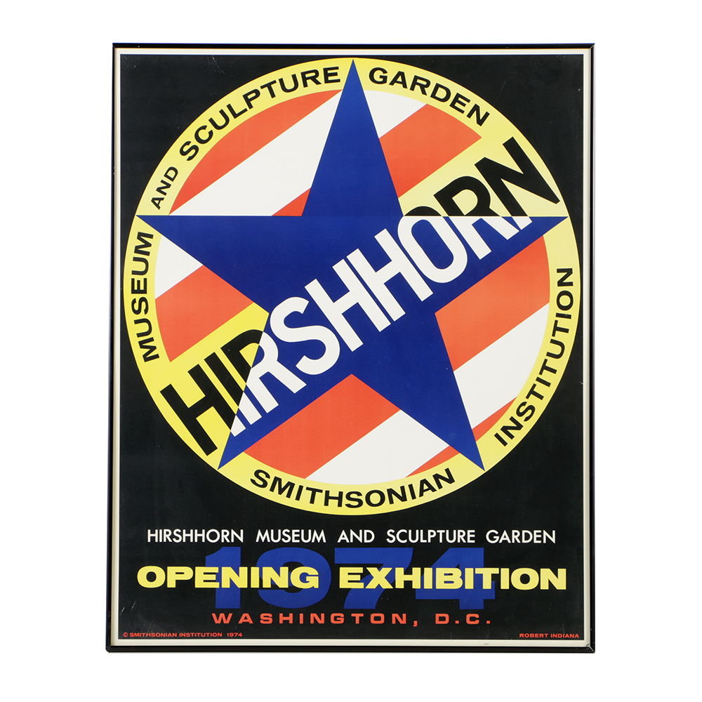 Robert Indiana Offset Lithograph Poster for the Hirshhorn Museum