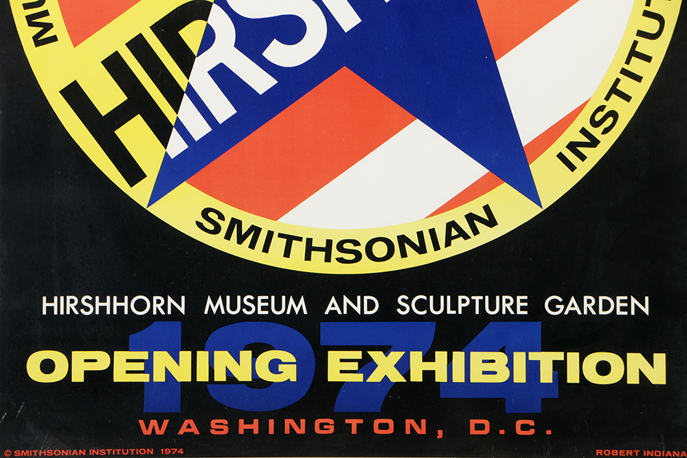 Robert Indiana Offset Lithograph Poster for the Hirshhorn Museum