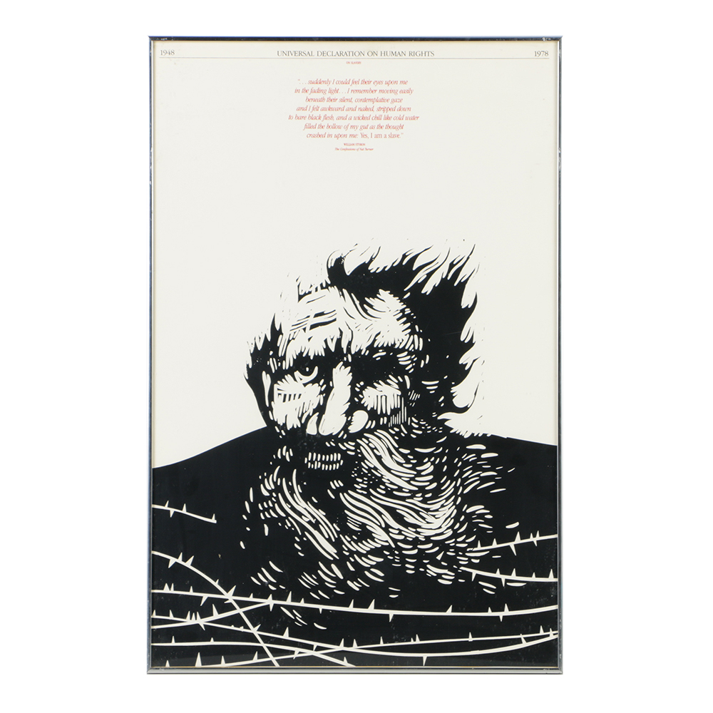 Universal Declaration on Human Rights Lithograph Poster on Paper