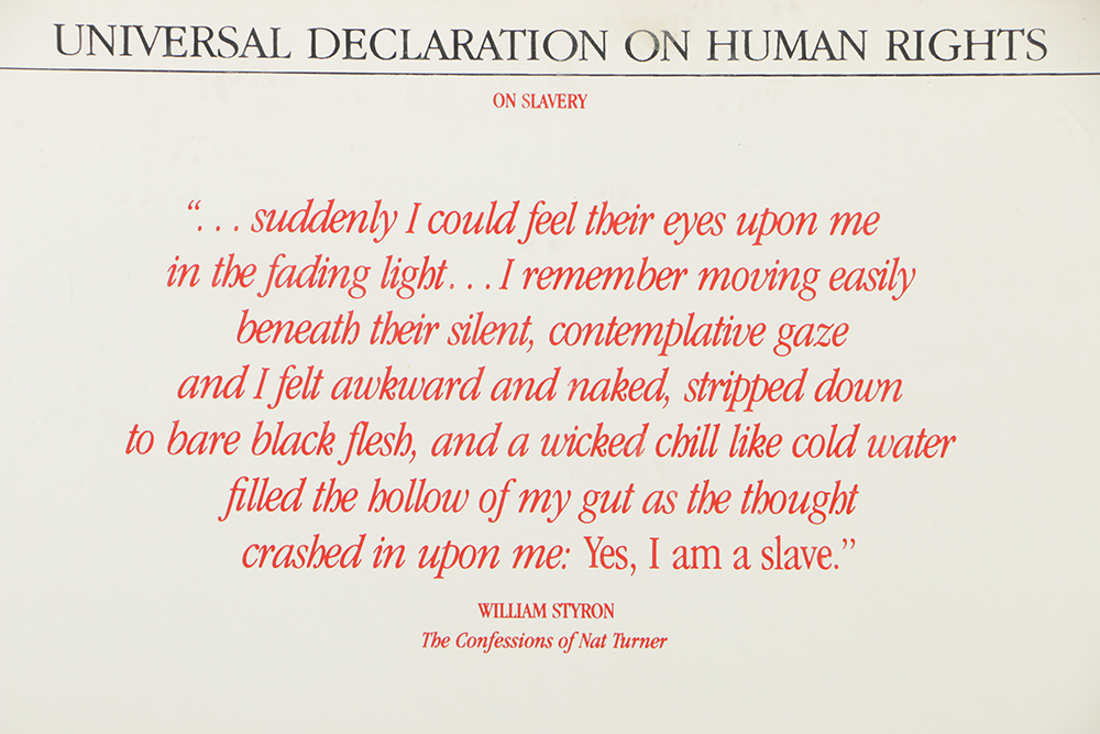 Universal Declaration on Human Rights Lithograph Poster on Paper