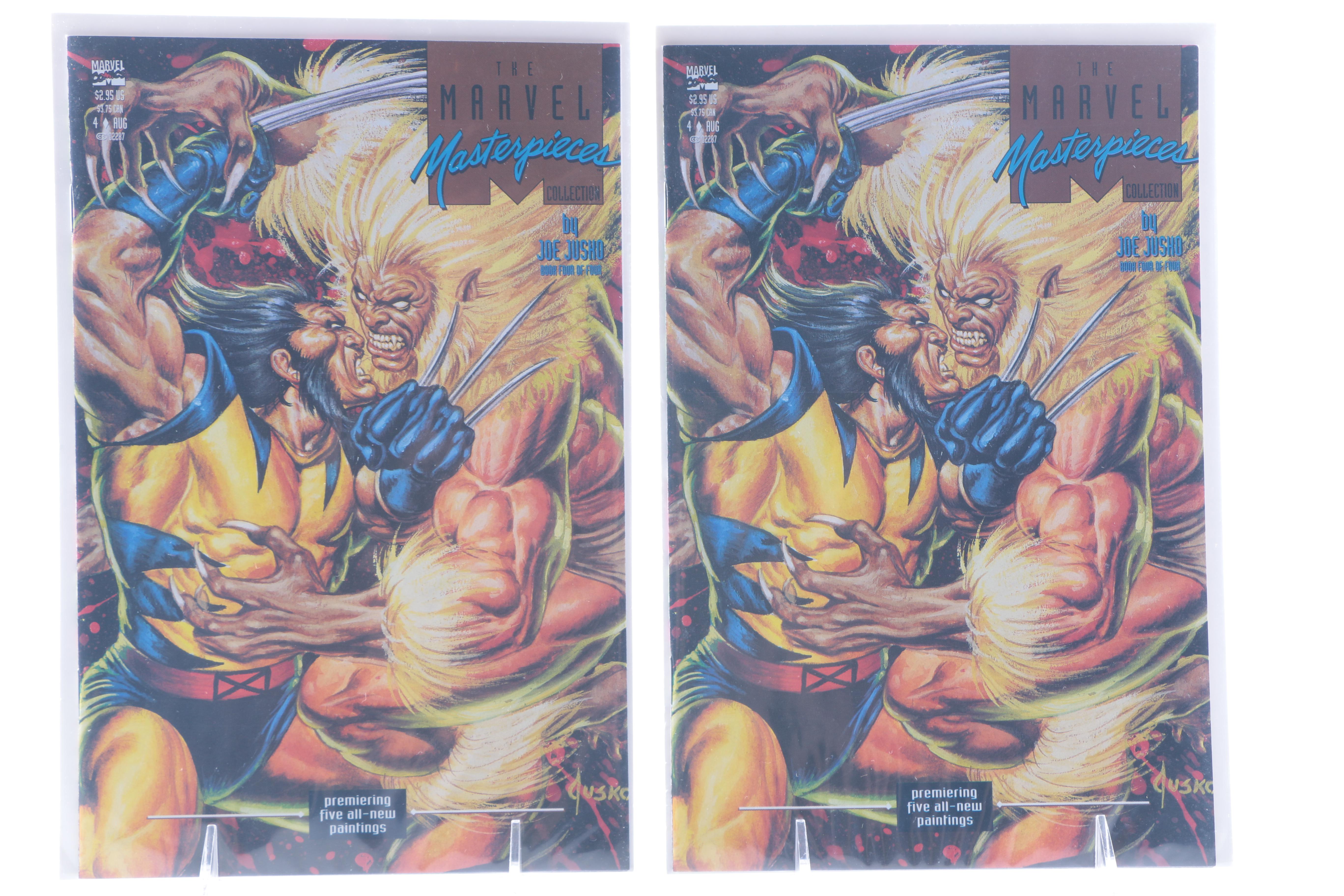 Full Series of "Marvel Masterpieces" and "Marvel Masterpieces 2" Comic Books