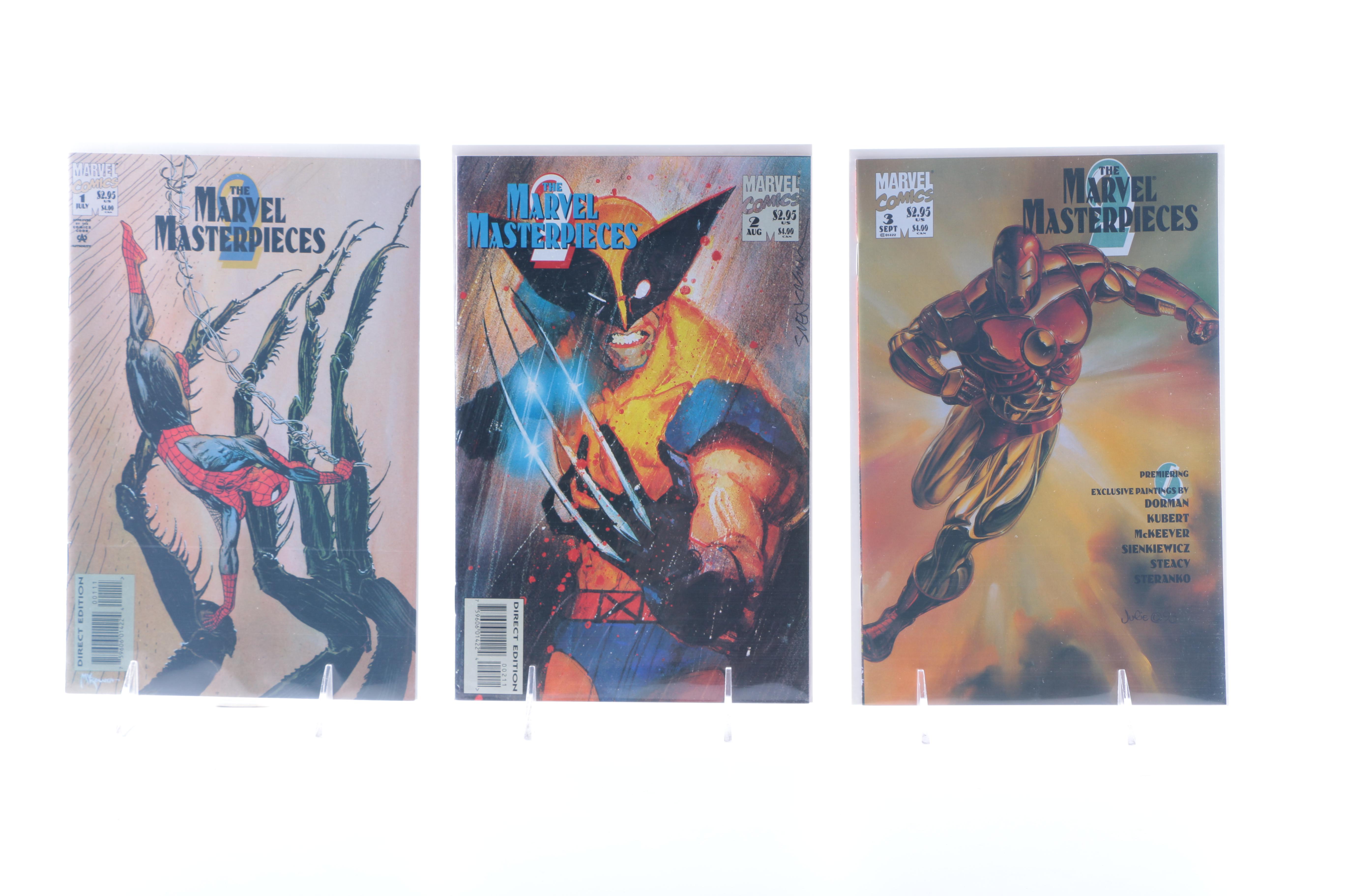 Full Series of "Marvel Masterpieces" and "Marvel Masterpieces 2" Comic Books