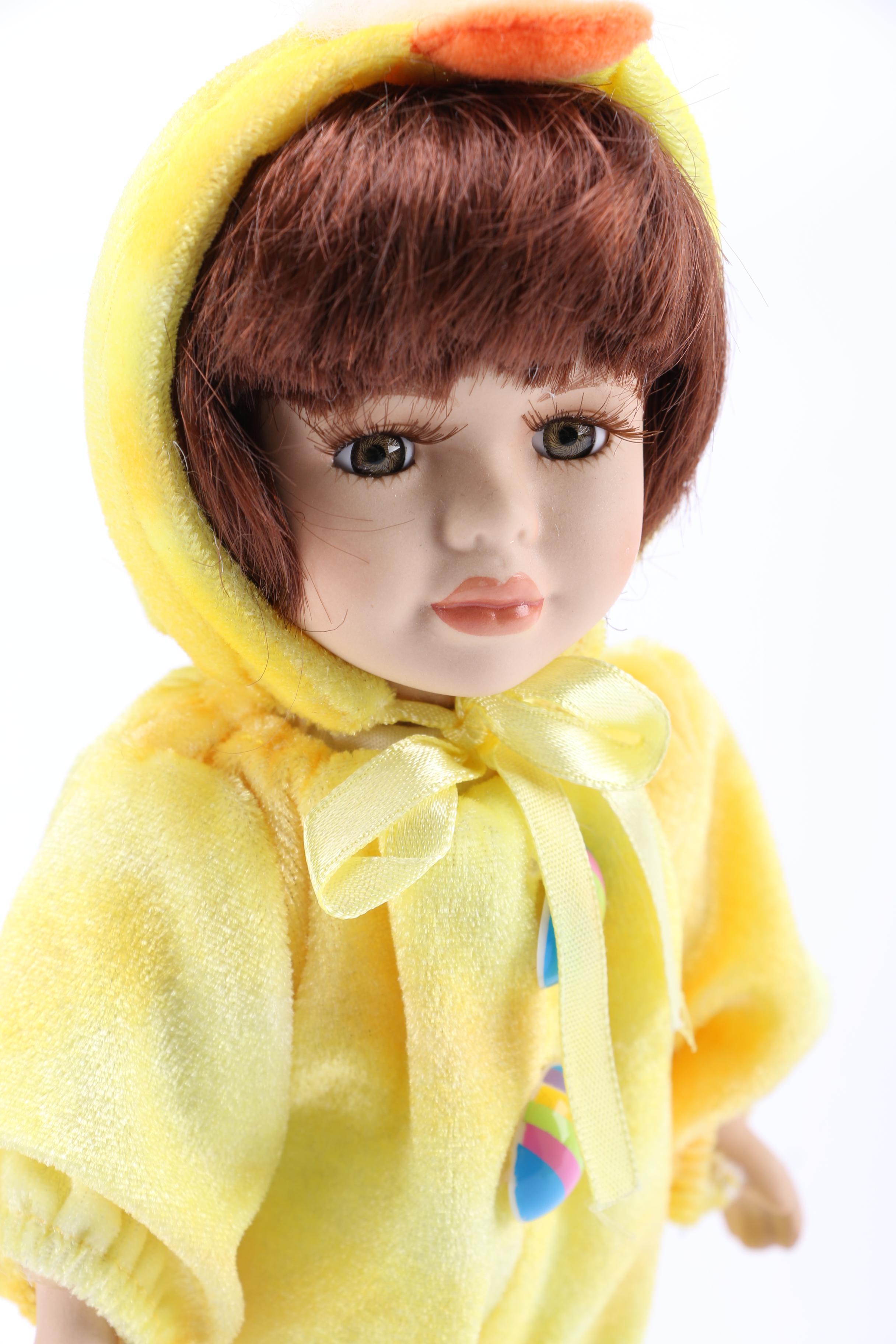 Easter Themed Dolls and Wagon