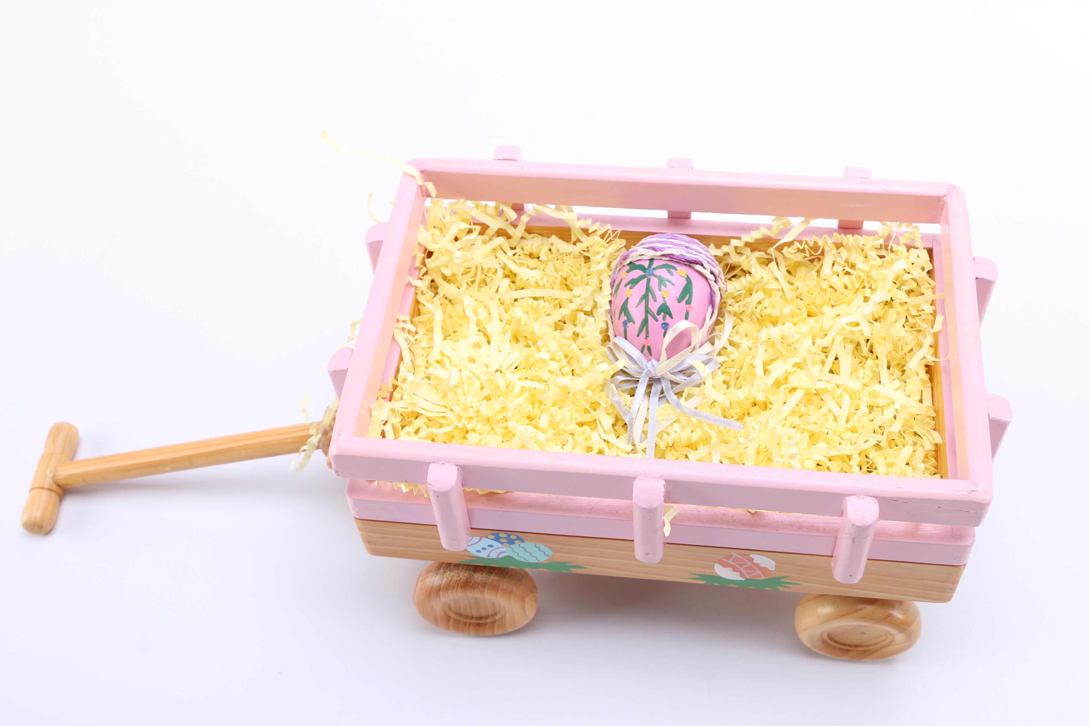 Easter Themed Dolls and Wagon