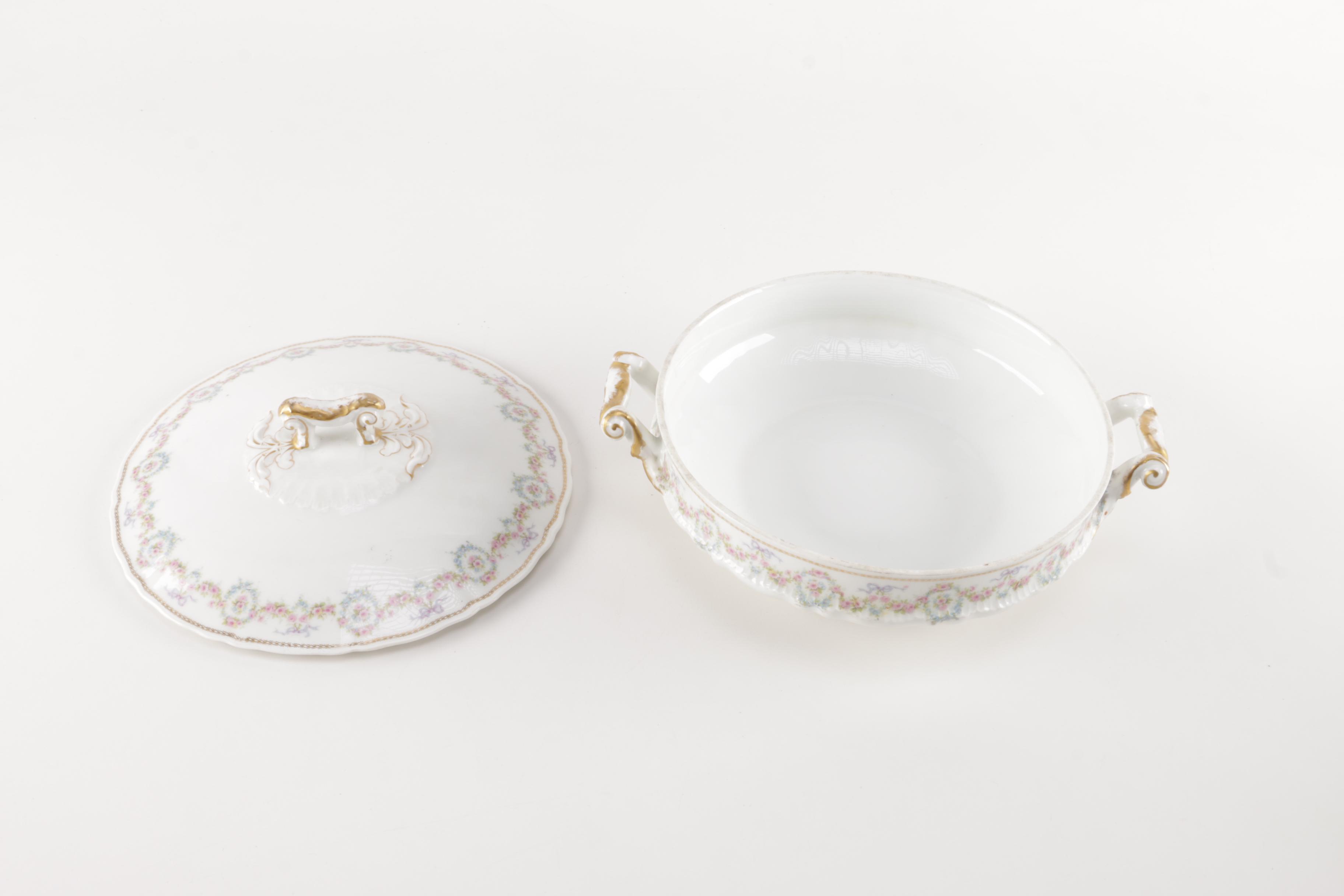 Generous Set of Théodore Haviland Limoges Porcelain Tableware