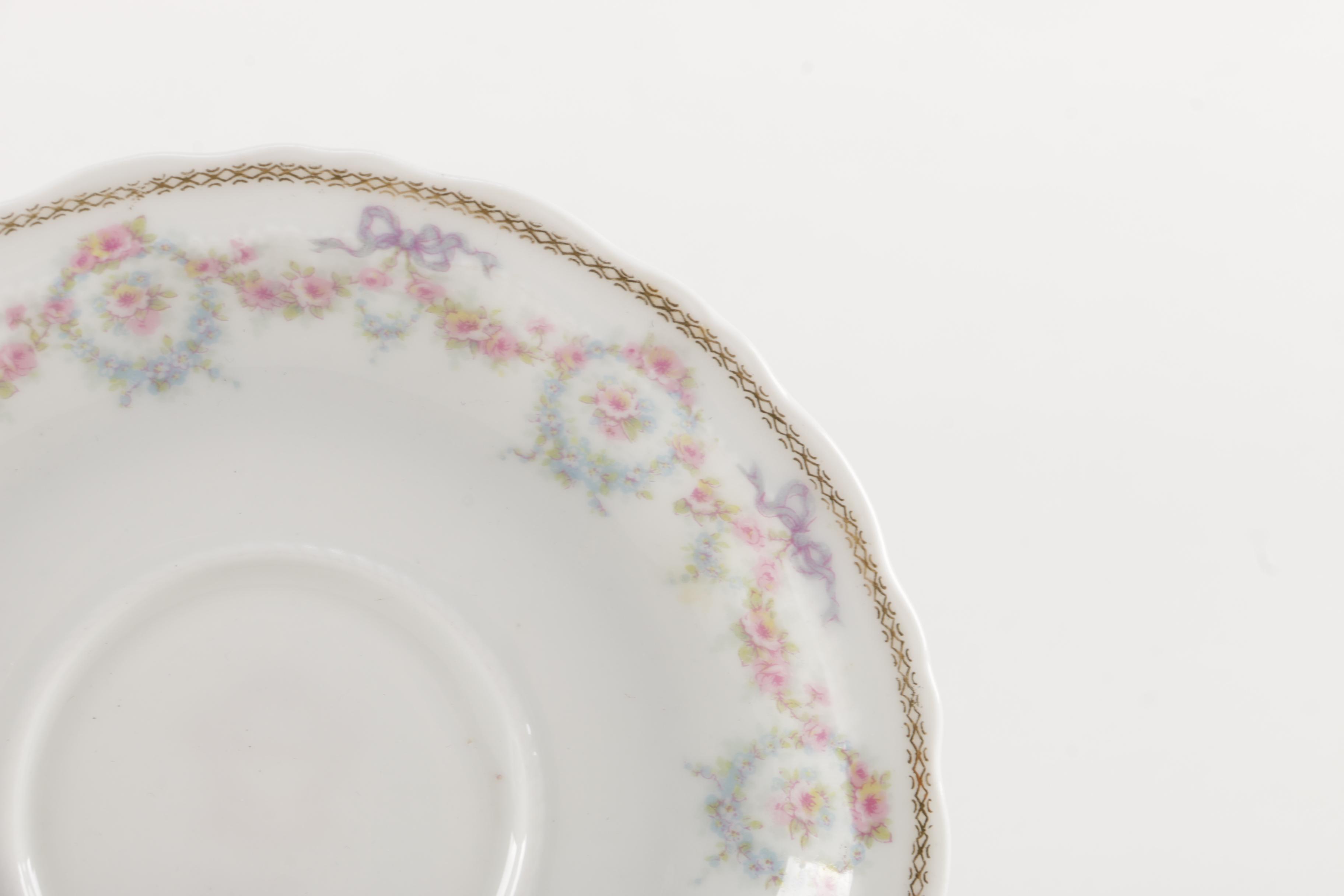 Generous Set of Théodore Haviland Limoges Porcelain Tableware