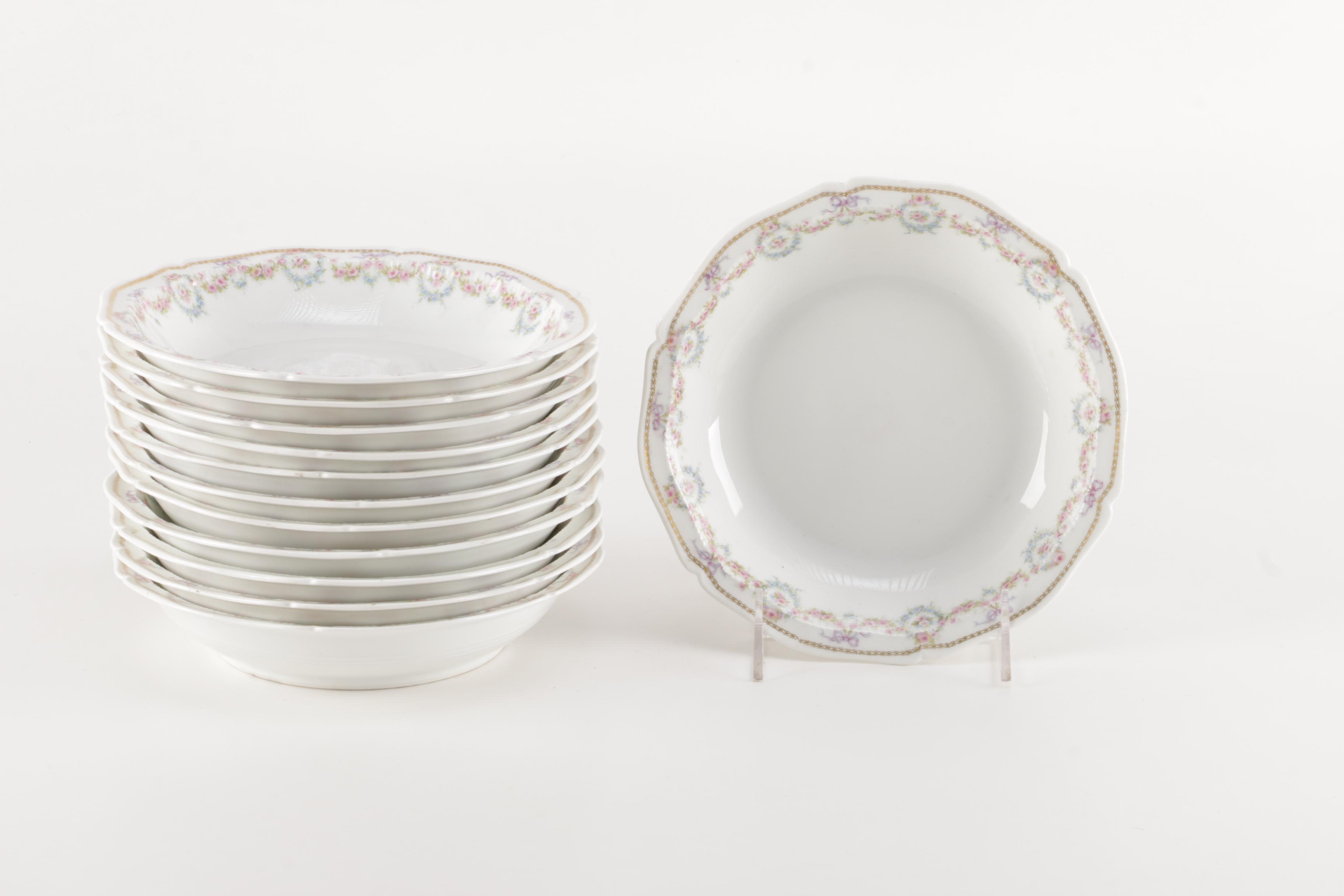 Generous Set of Théodore Haviland Limoges Porcelain Tableware