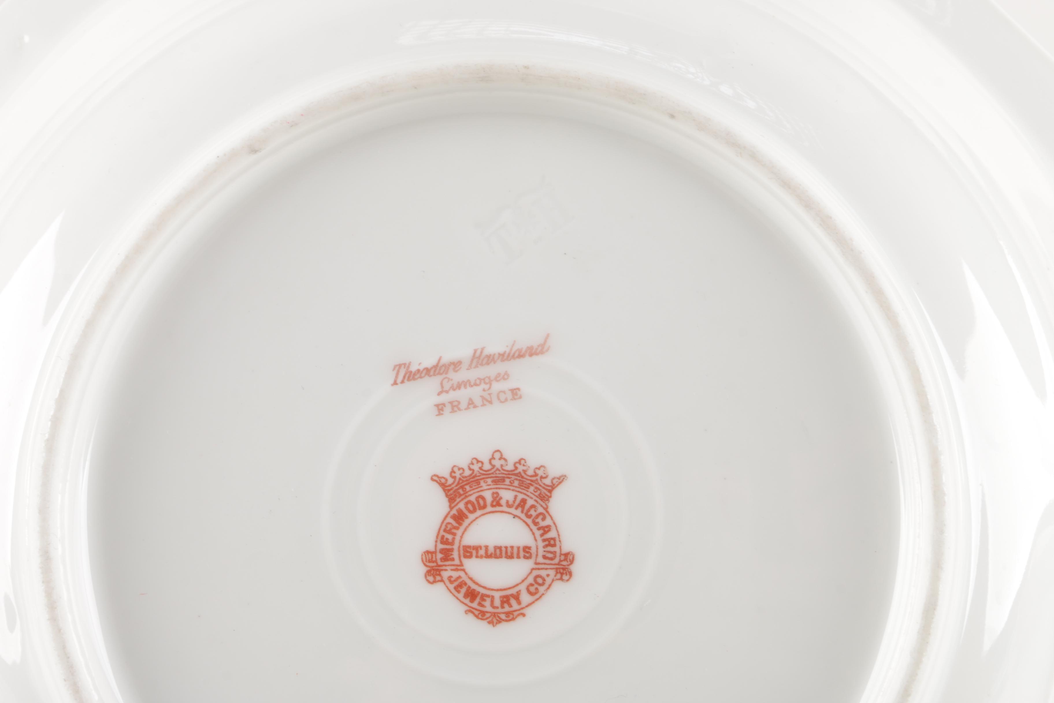 Generous Set of Théodore Haviland Limoges Porcelain Tableware