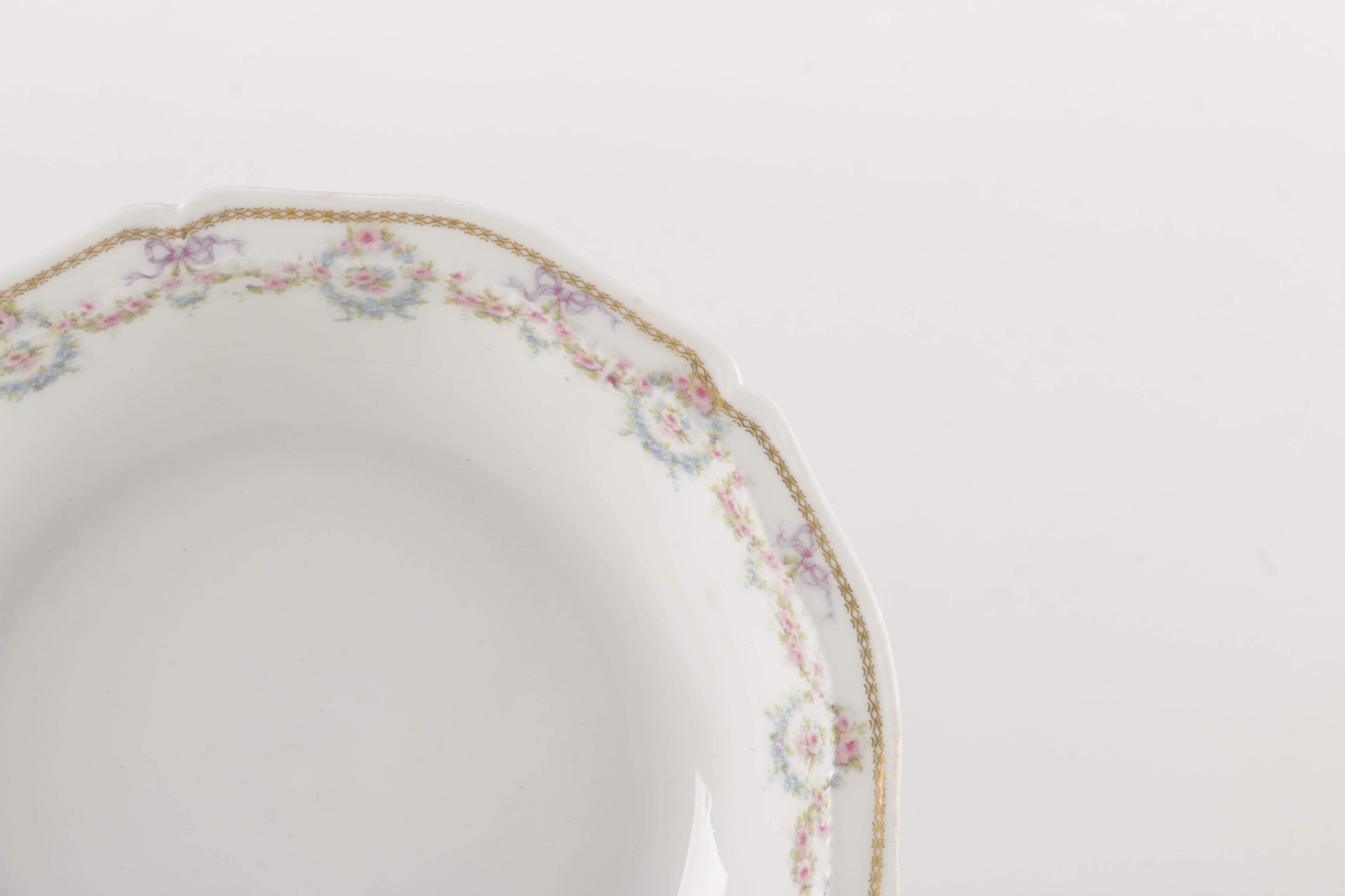 Generous Set of Théodore Haviland Limoges Porcelain Tableware