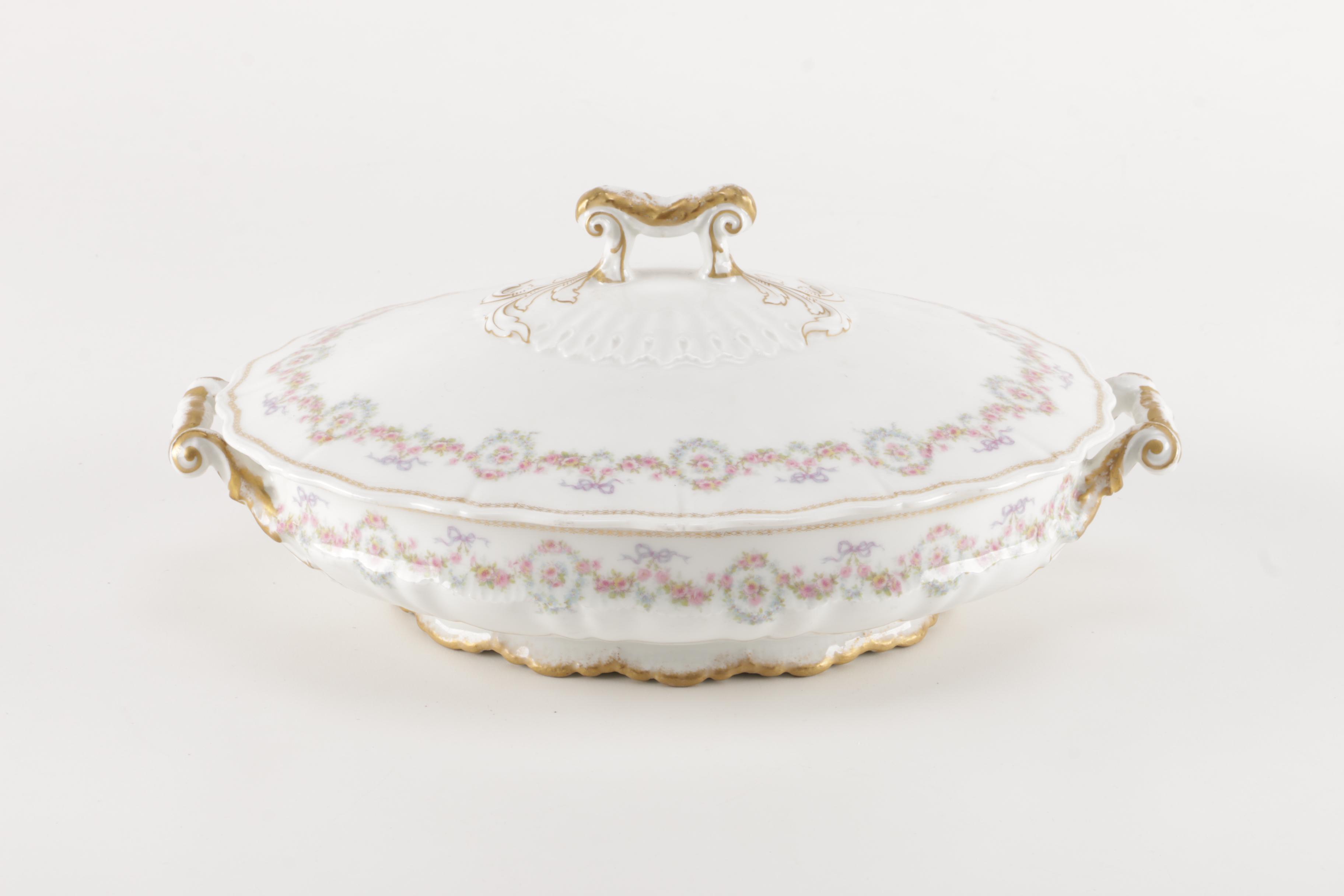 Generous Set of Théodore Haviland Limoges Porcelain Tableware