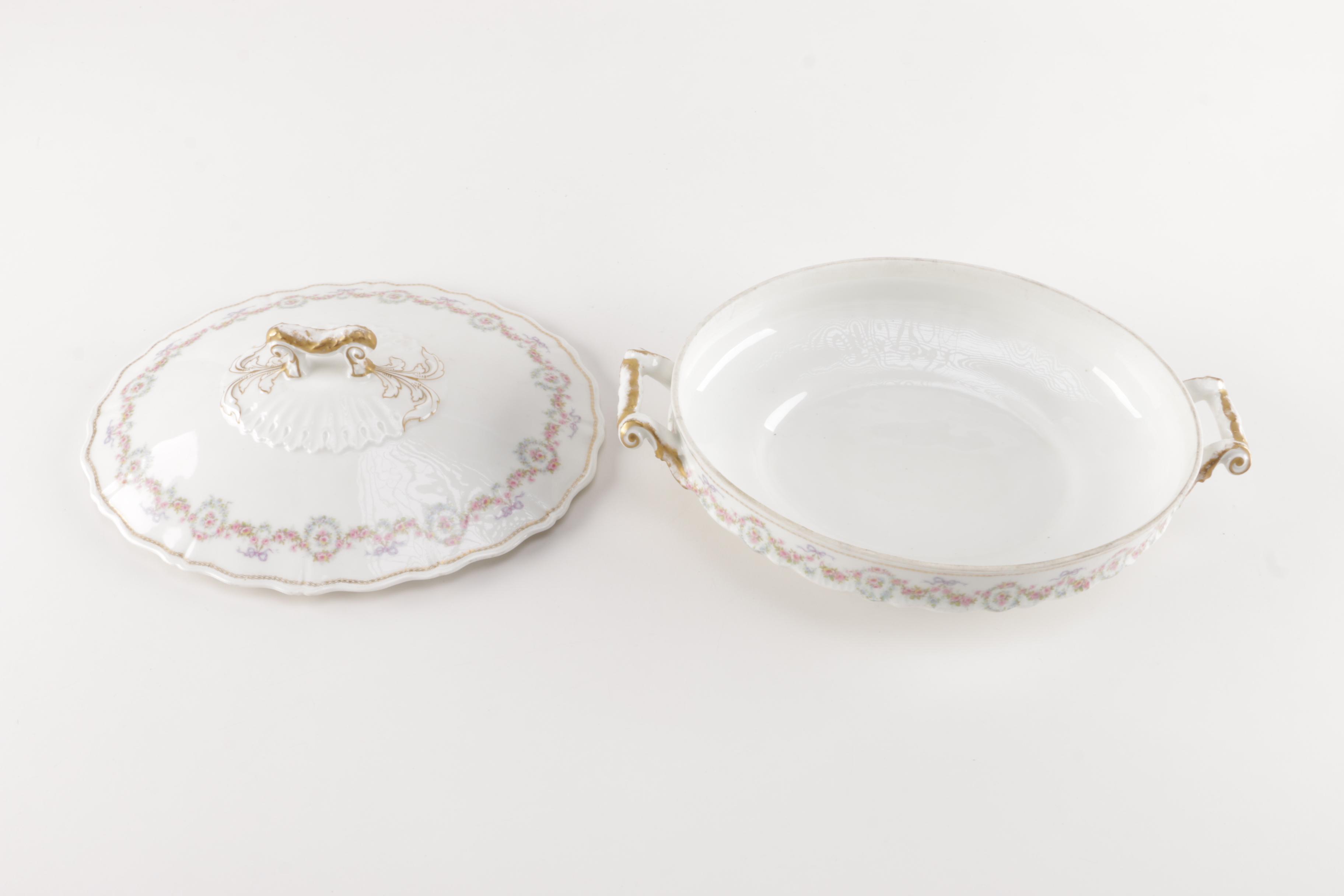 Generous Set of Théodore Haviland Limoges Porcelain Tableware