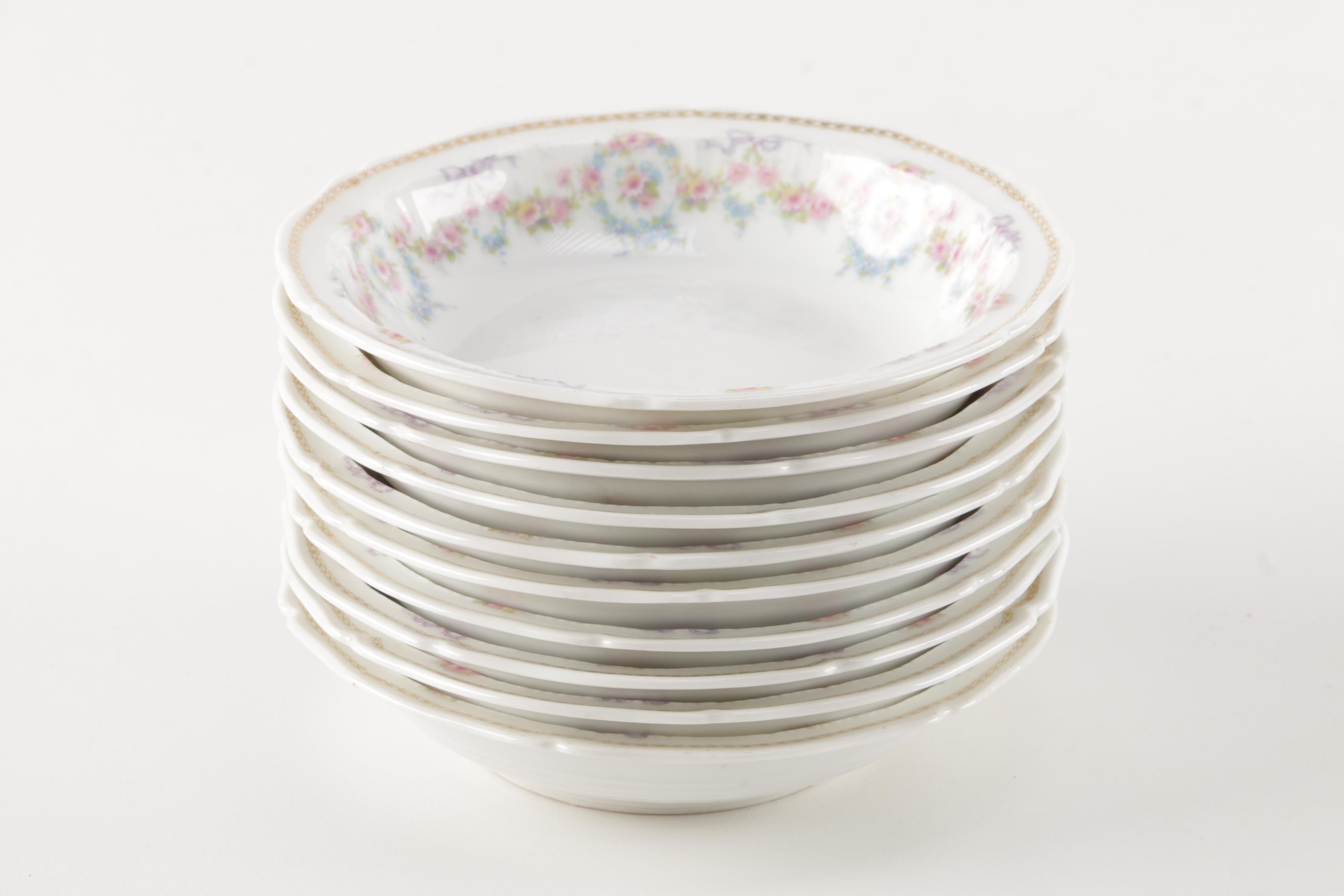 Generous Set of Théodore Haviland Limoges Porcelain Tableware