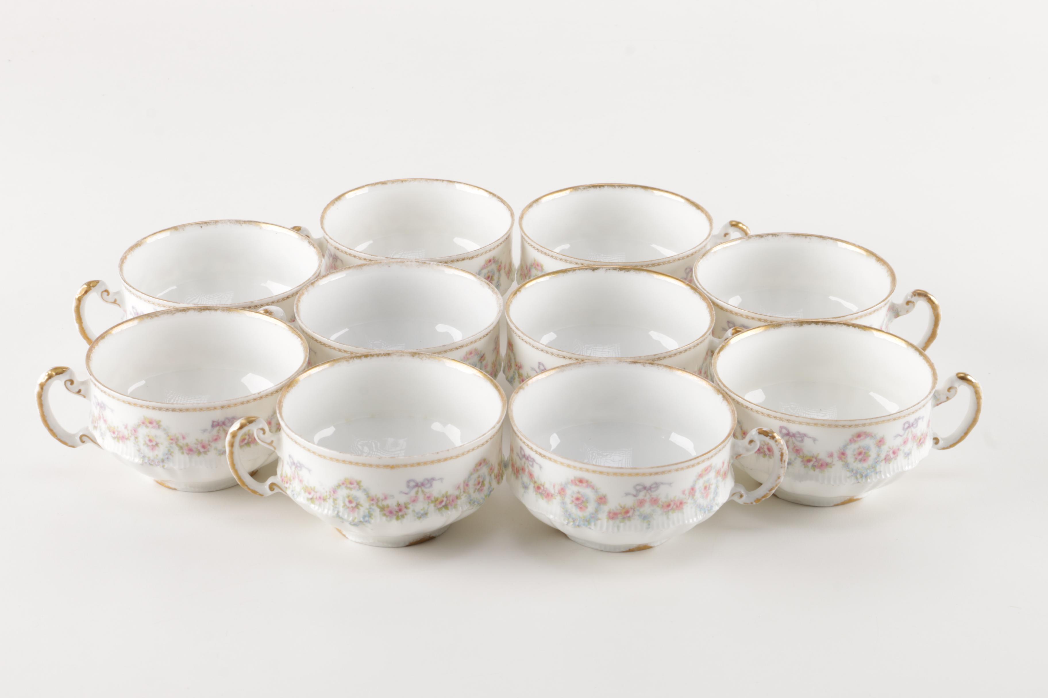 Generous Set of Théodore Haviland Limoges Porcelain Tableware