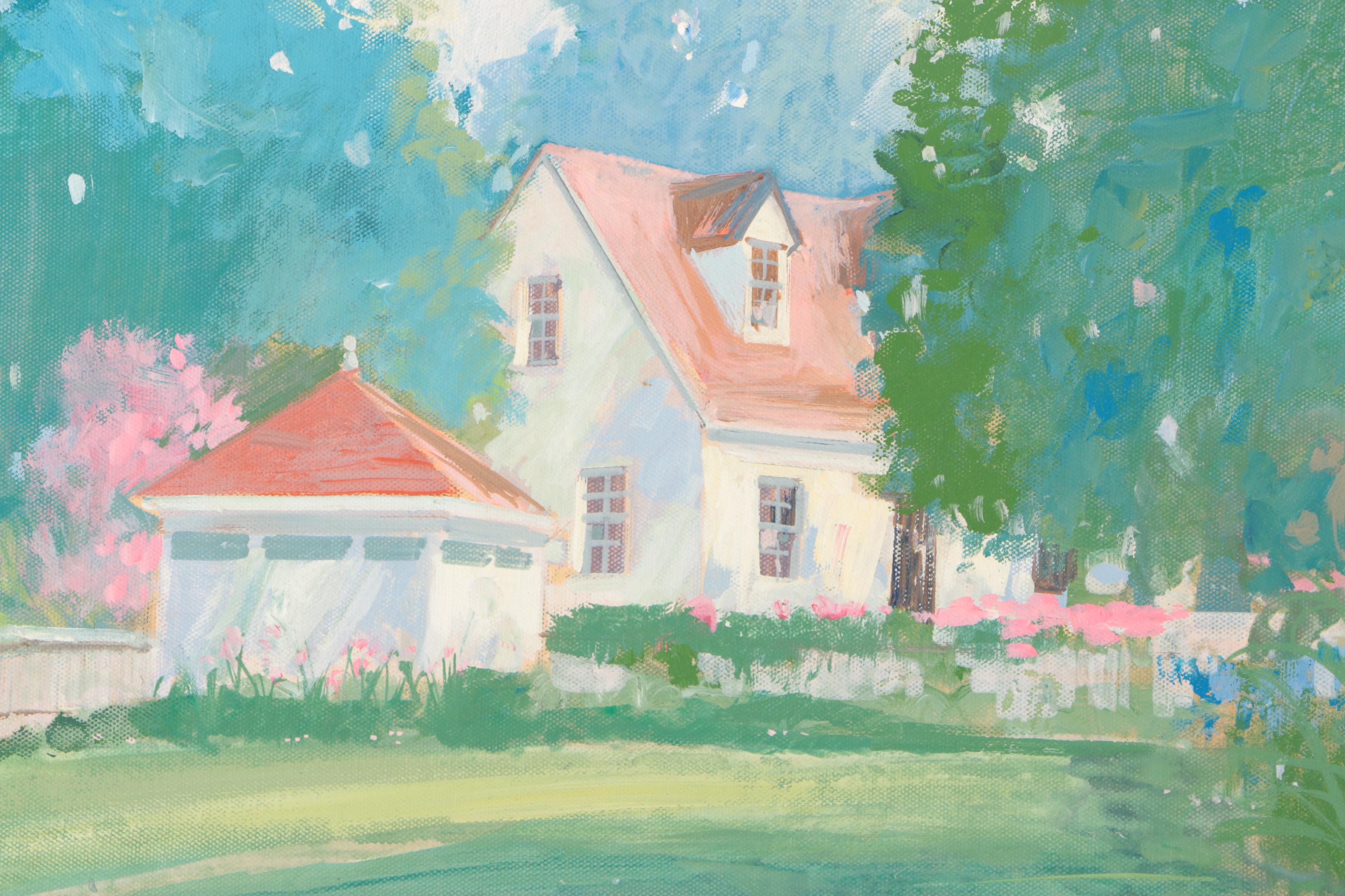 William Benecke Oil Painting on Canvas "Williamsburg"