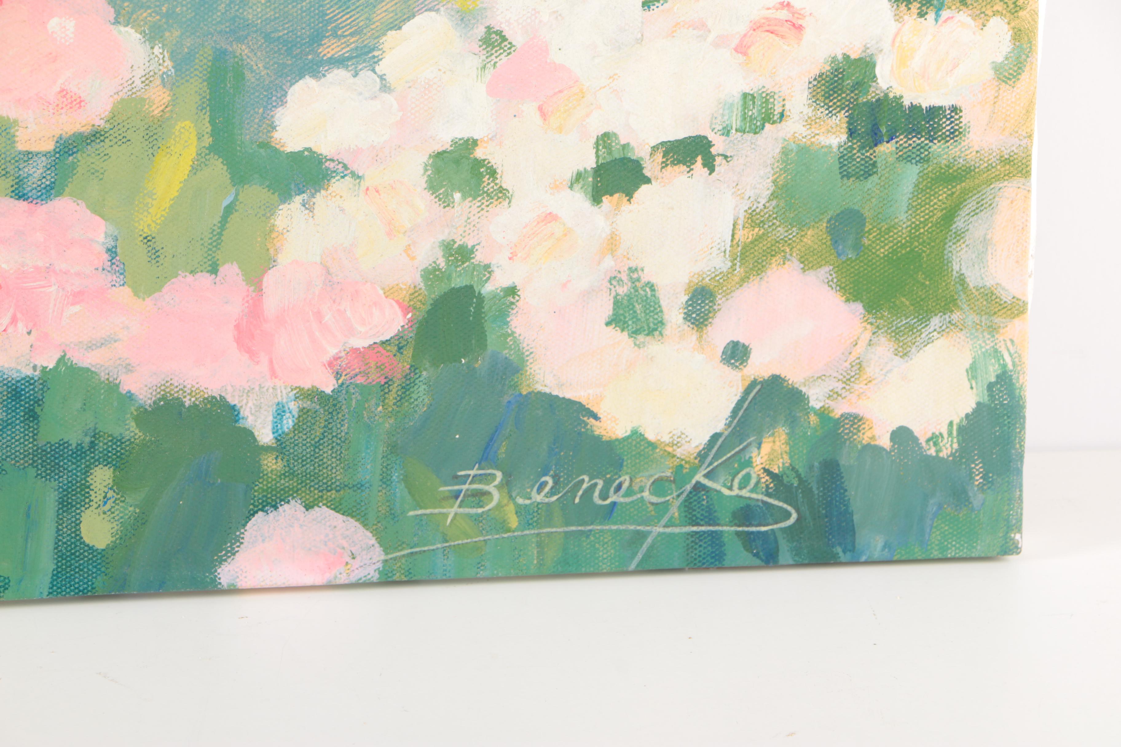 William Benecke Oil Painting on Canvas "Williamsburg"