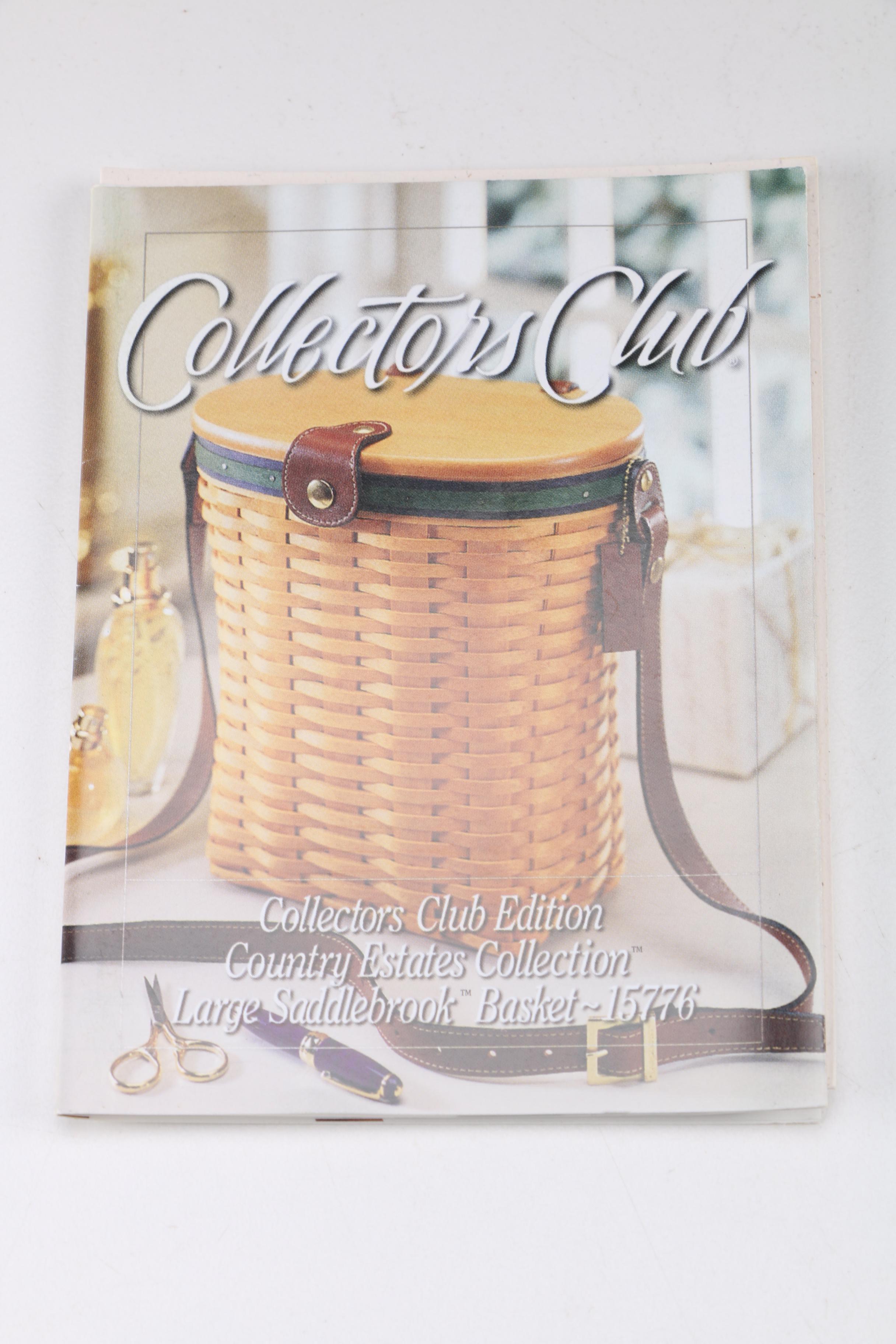 Longabeger Large Saddlebrook Basket