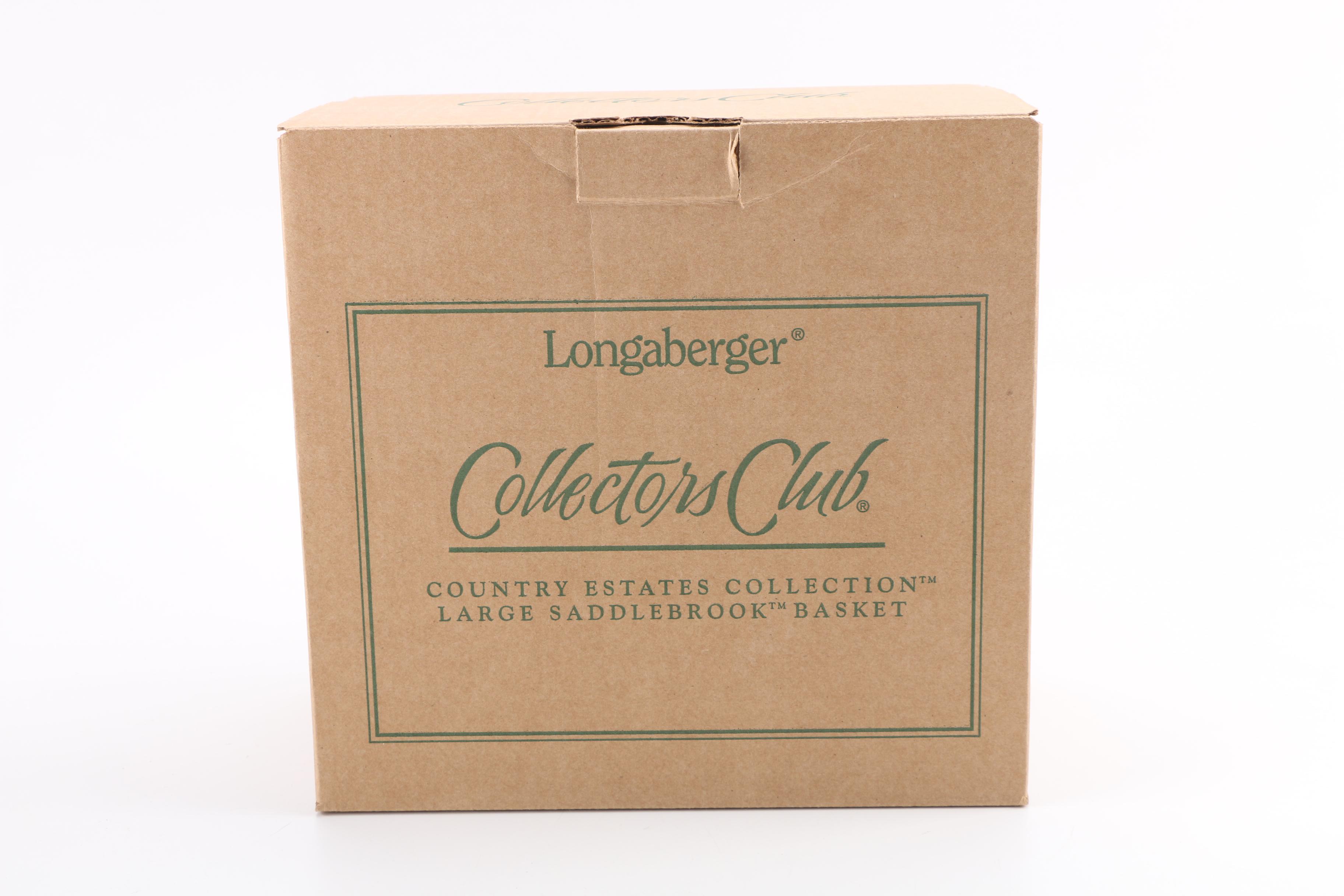 Longabeger Large Saddlebrook Basket