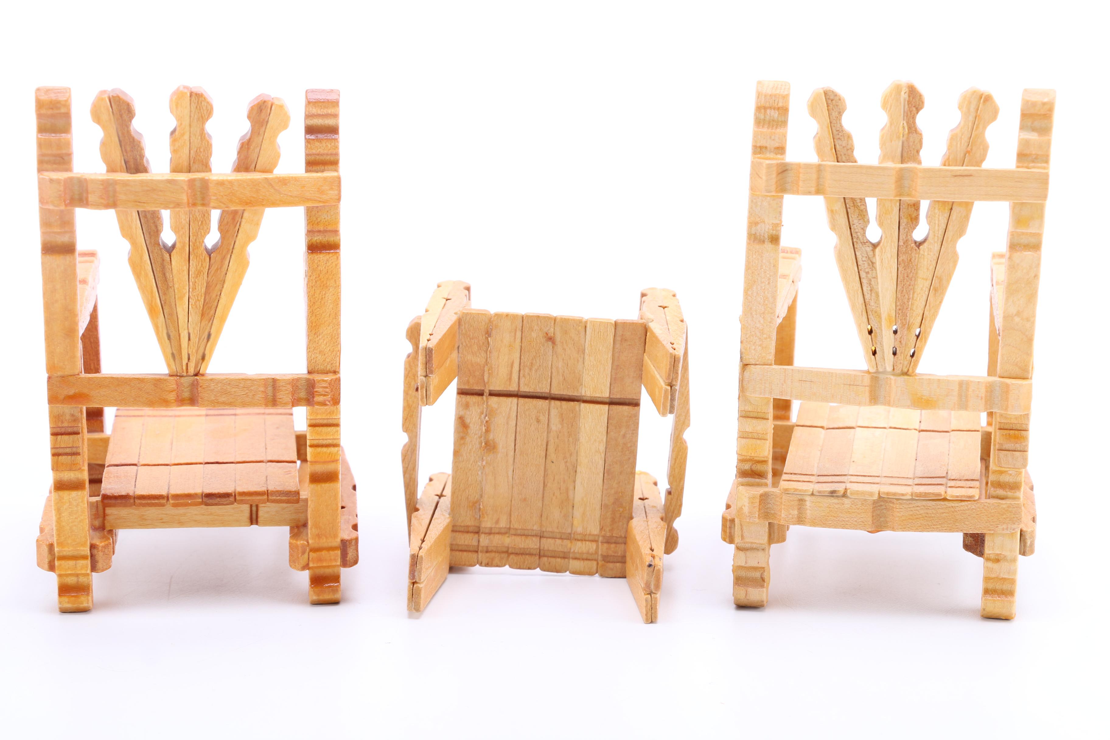 Dollhouse Furniture Chairs and Tables