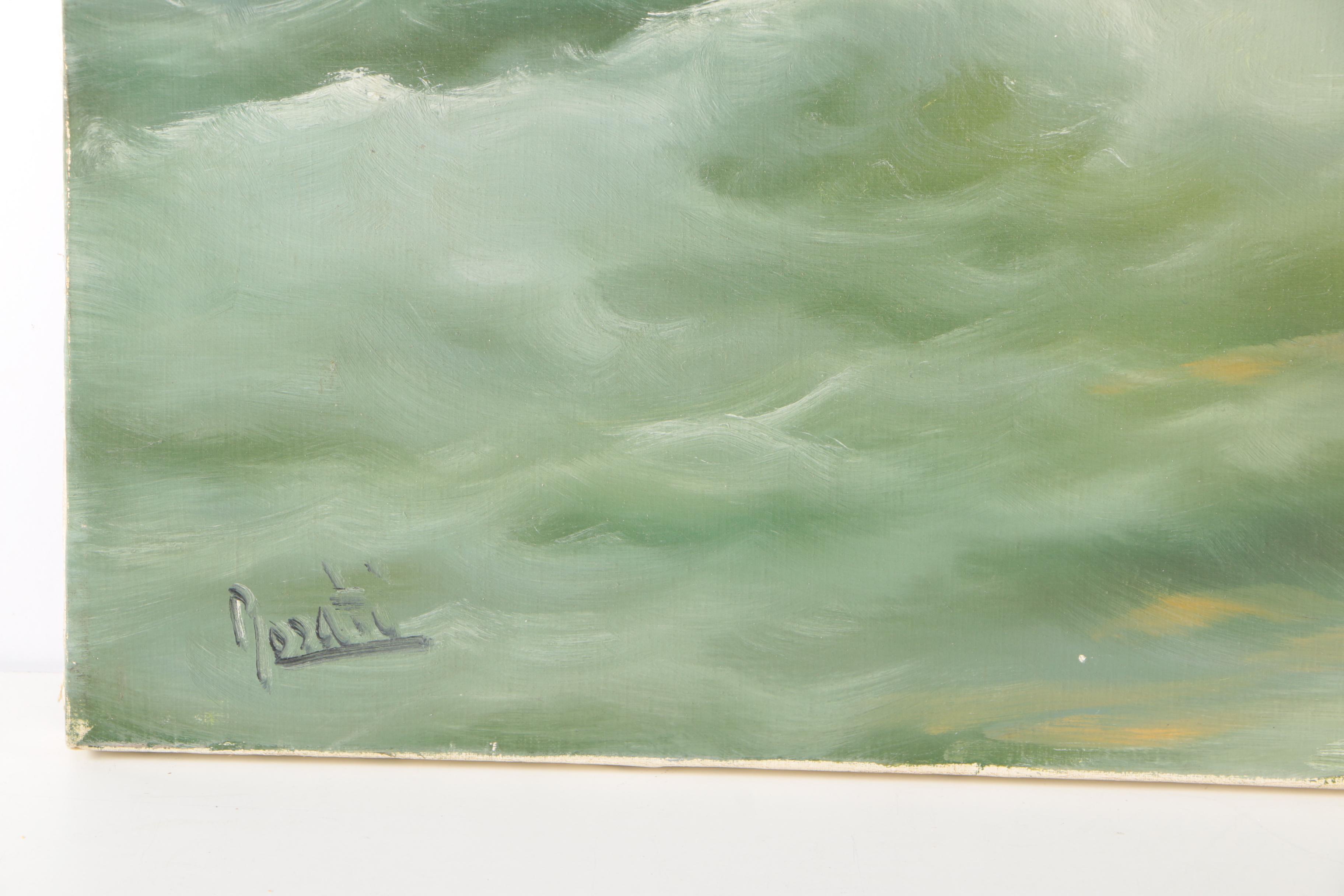 Romantic Style Oil Painting on Canvas by Rosati