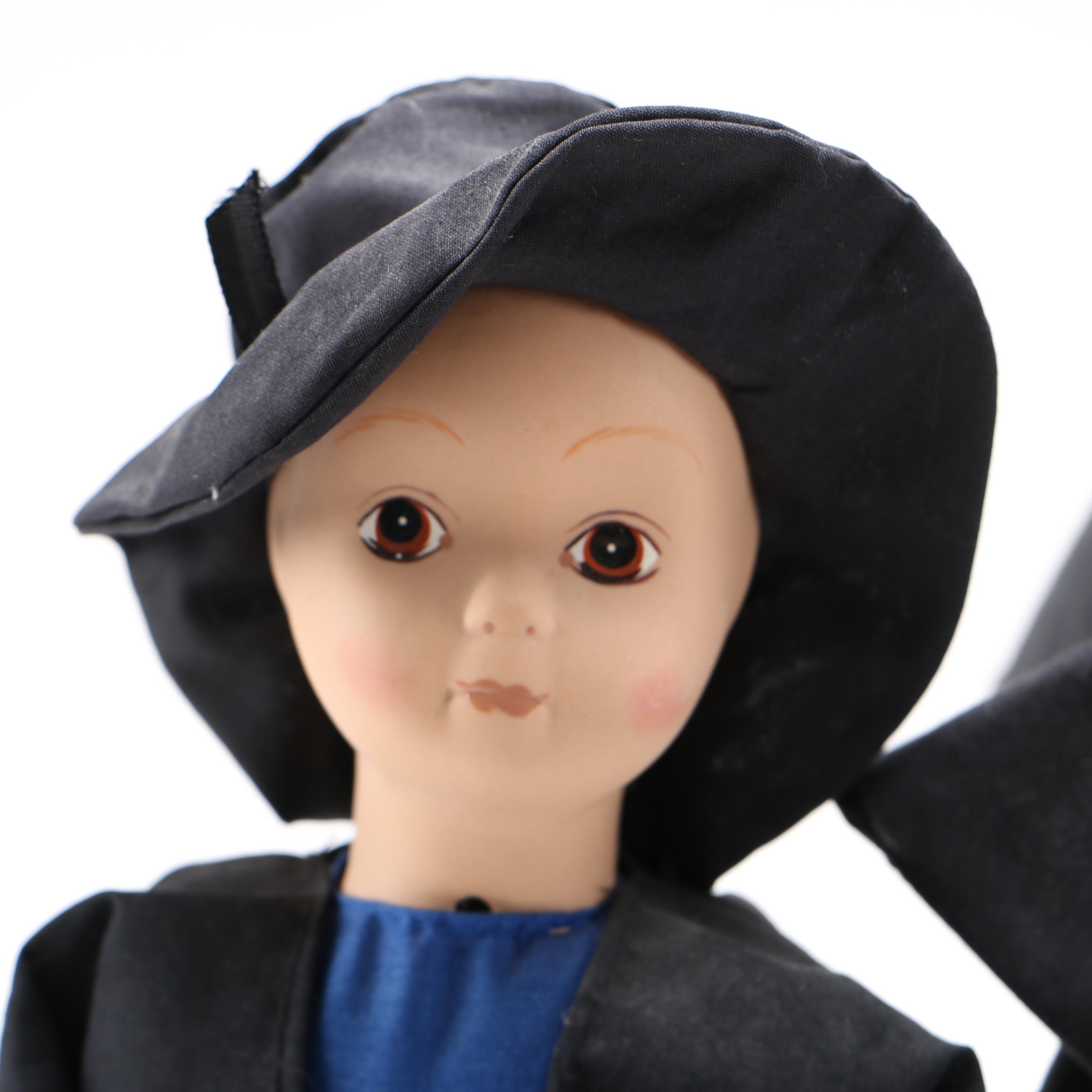 Nun and Amish Porcelain Dolls