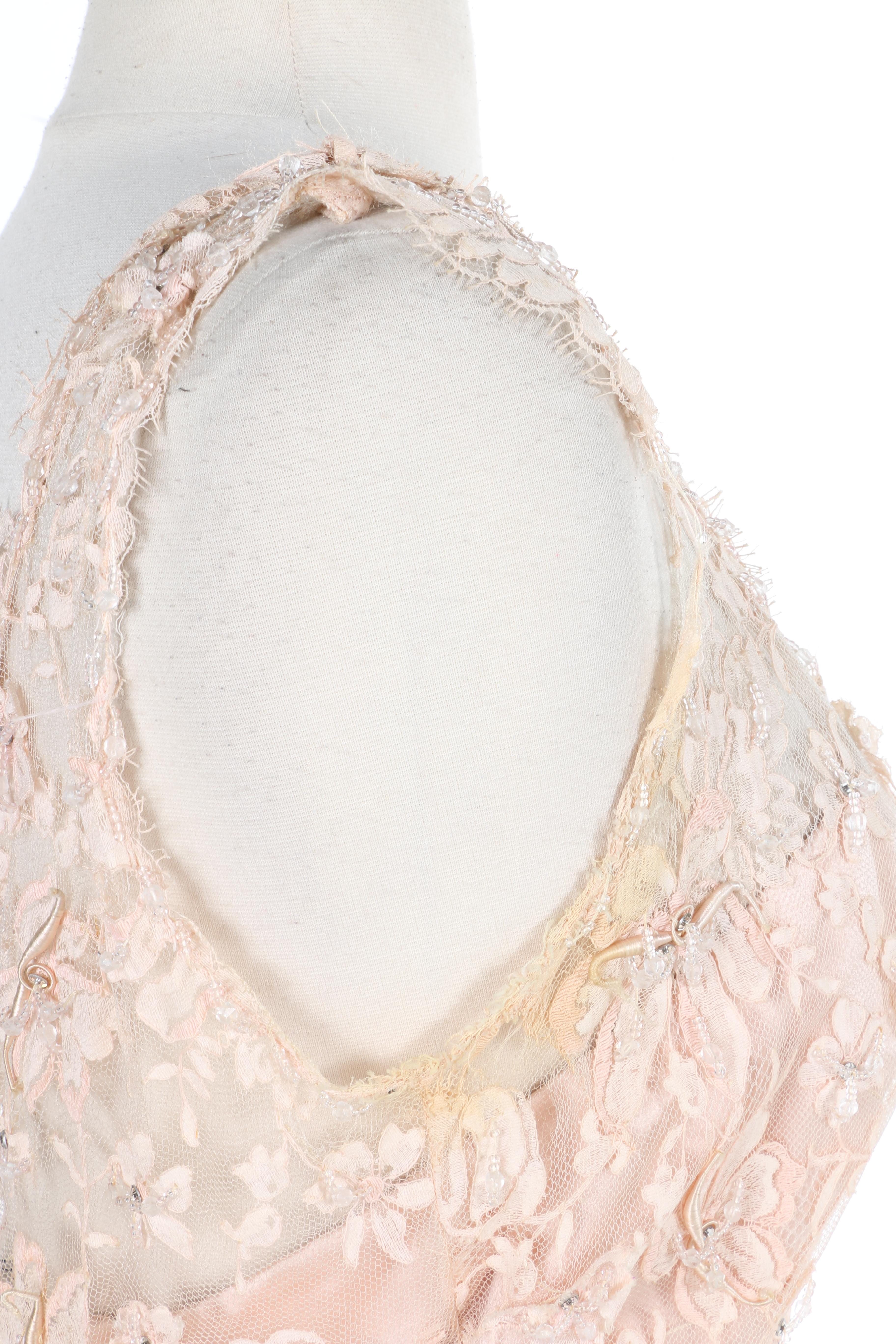 Silk Chantilly Lace French Satin and Lace Formal Dress