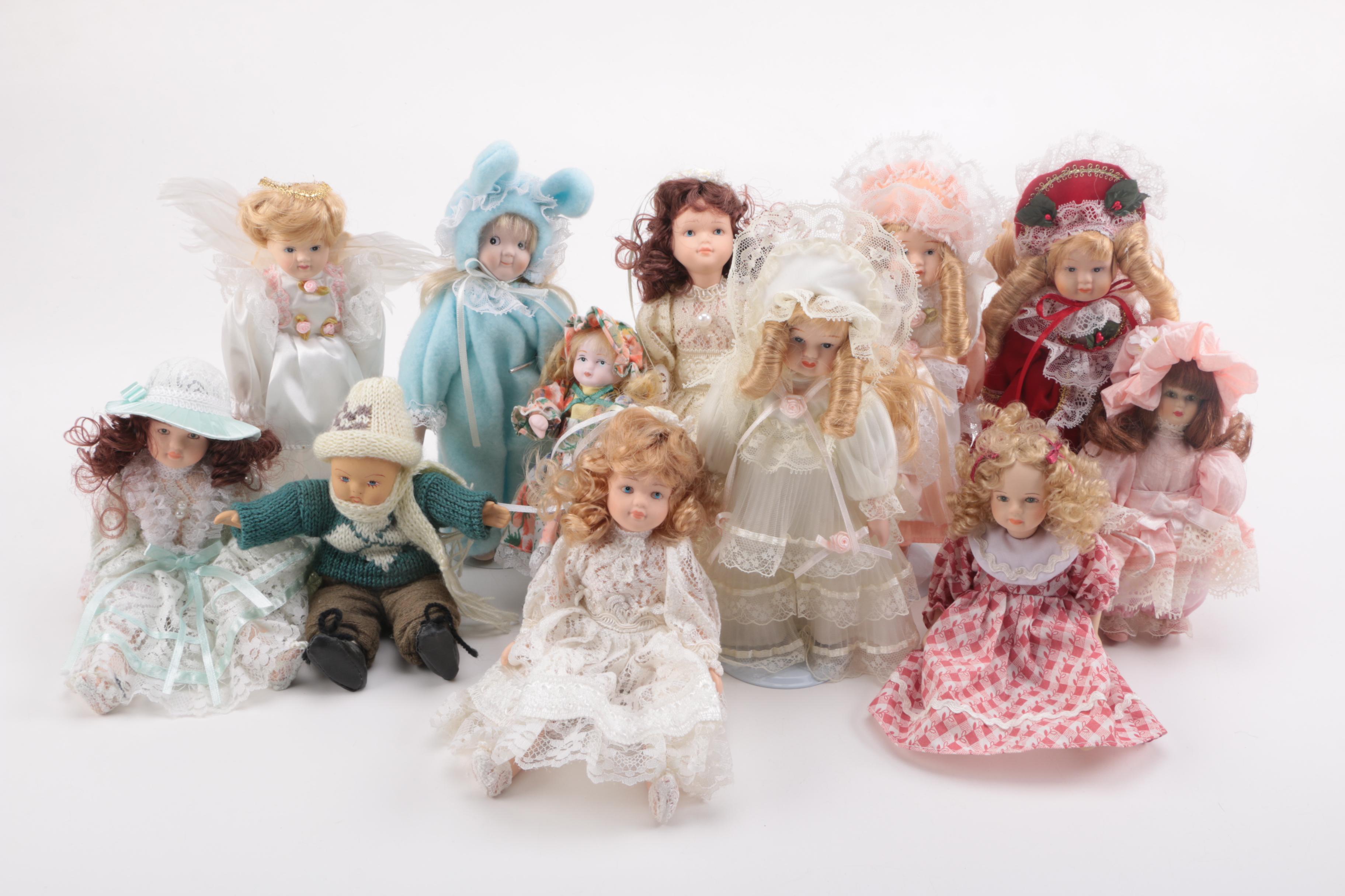 Vintage and Contemporary Porcelain Dolls