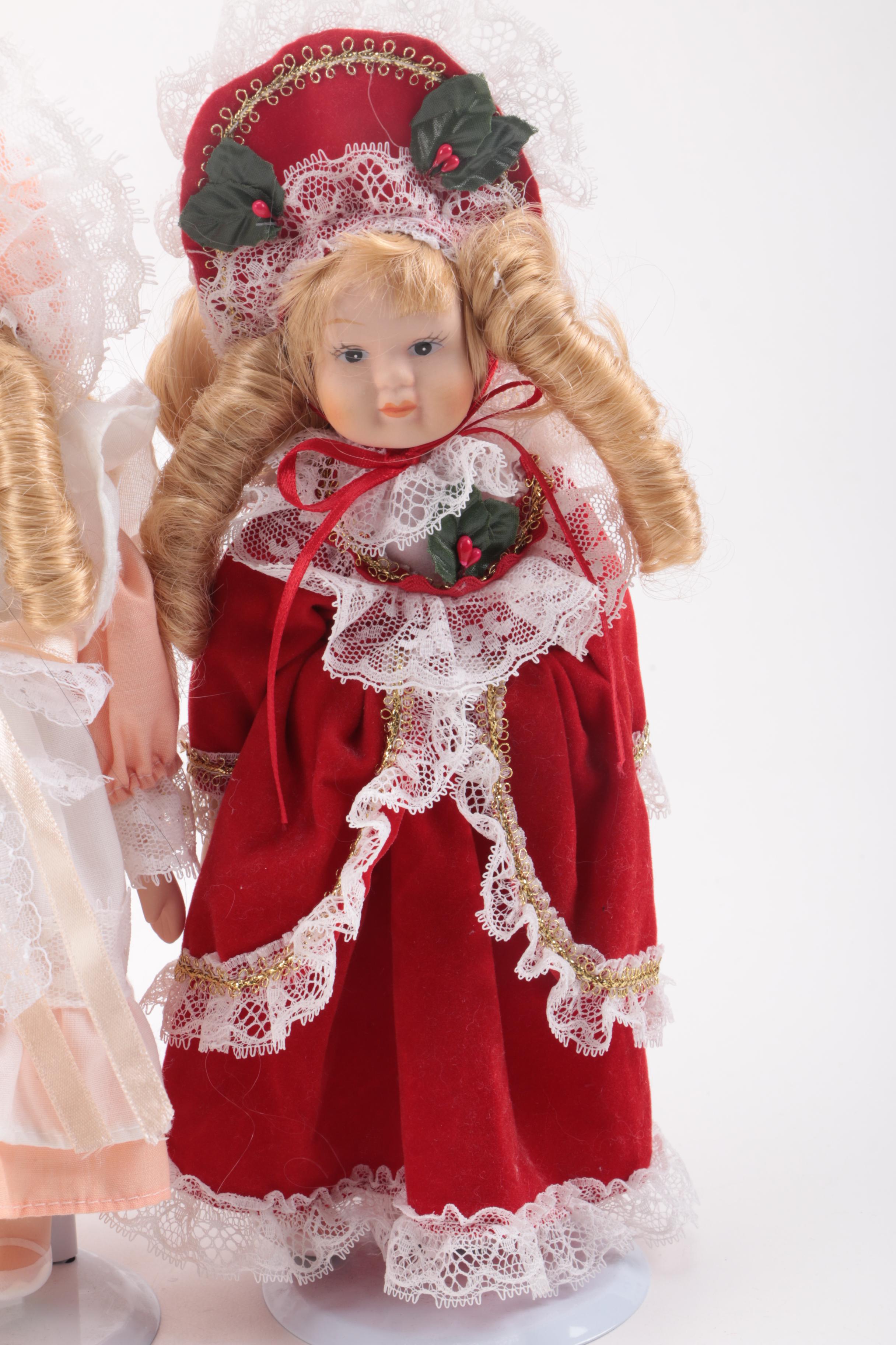 Vintage and Contemporary Porcelain Dolls