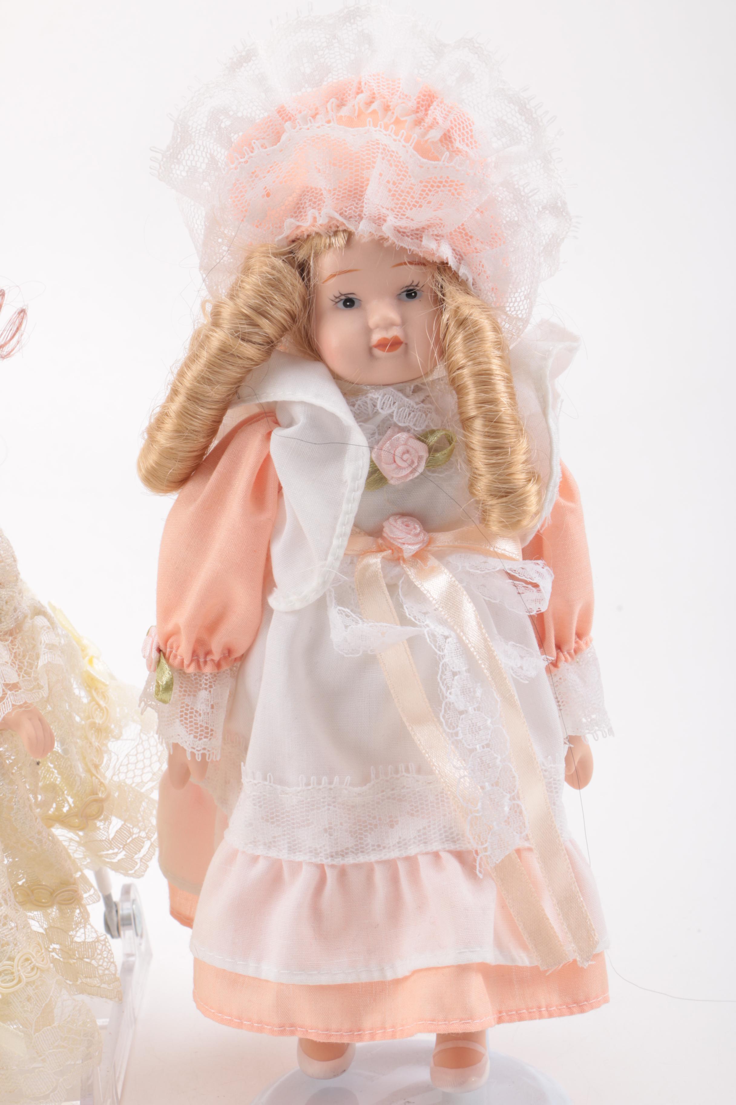 Vintage and Contemporary Porcelain Dolls