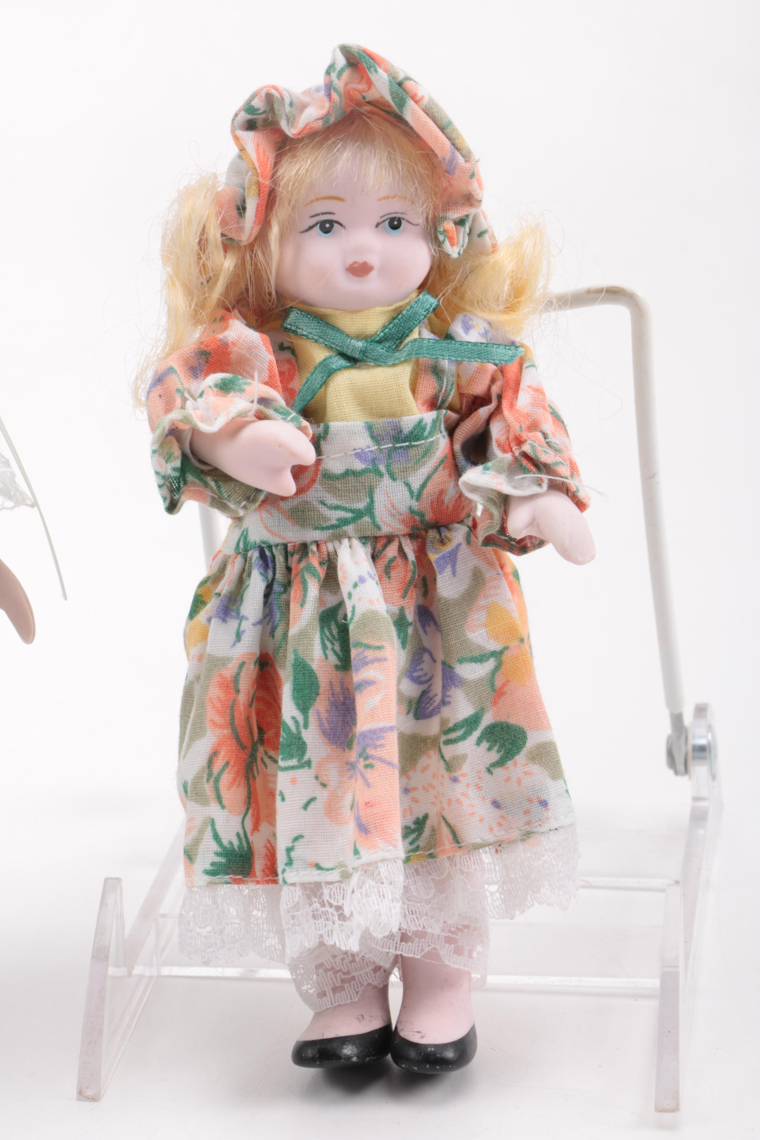Vintage and Contemporary Porcelain Dolls
