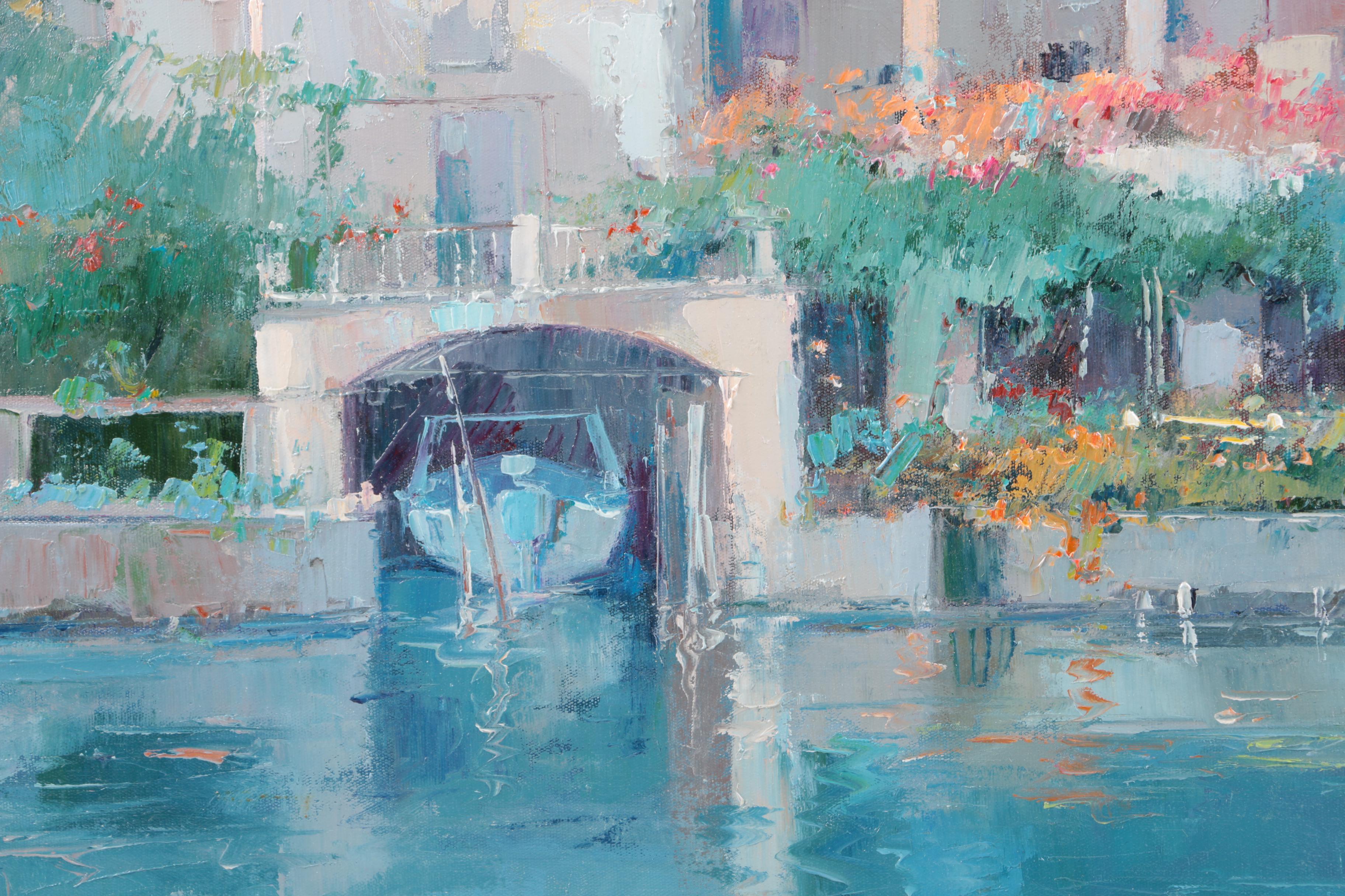 Continental Oil Painting on Canvas by Baldi