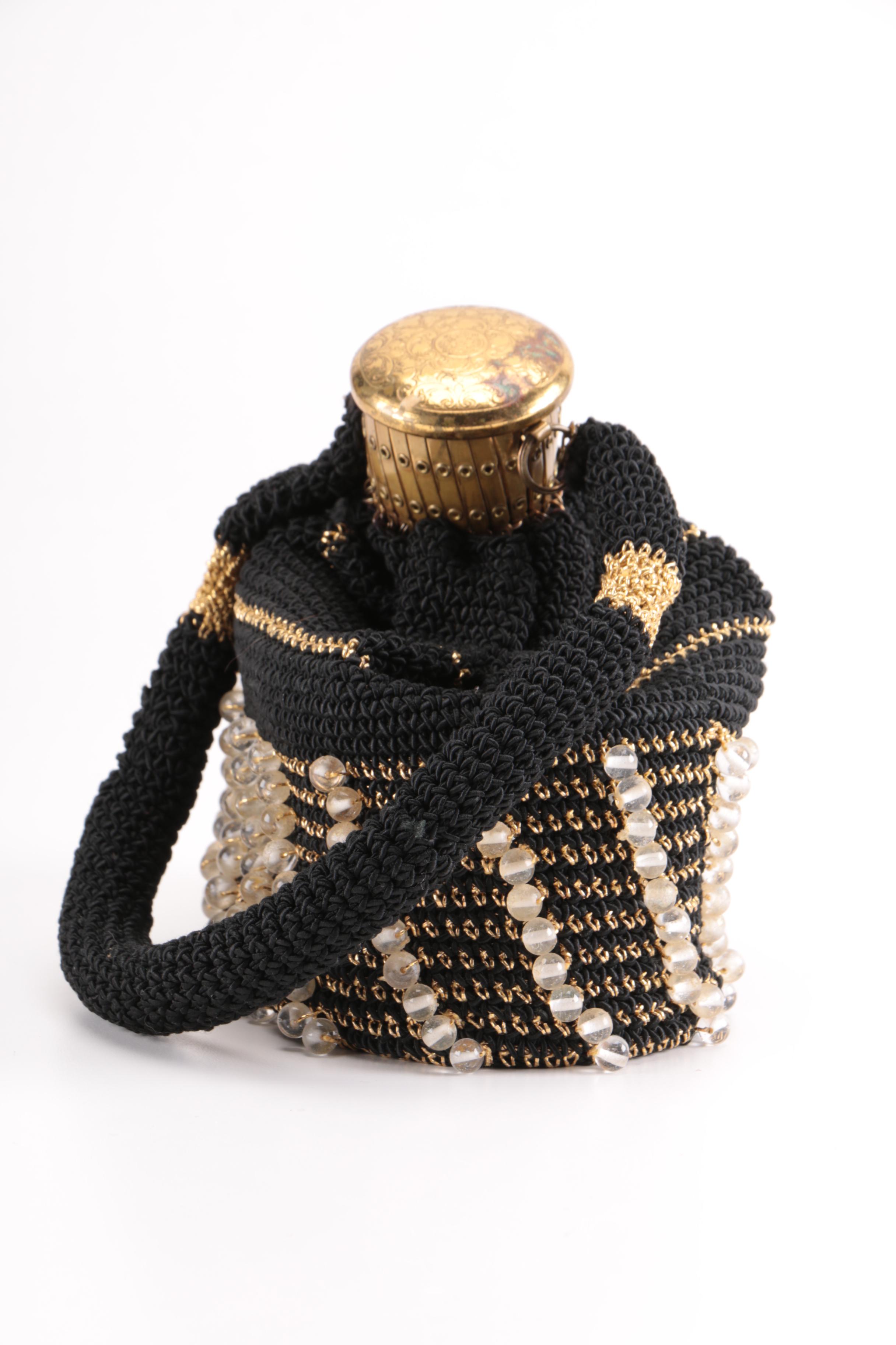 Vintage German Beaded Gate Top Beggars Purse