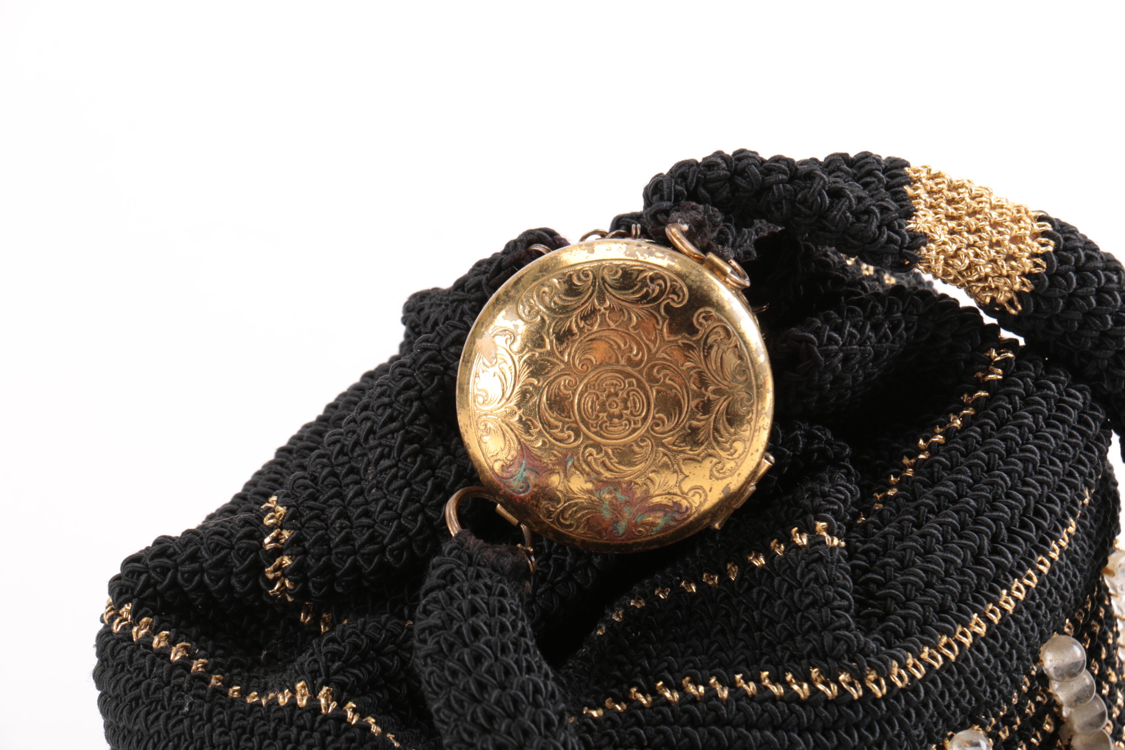 Vintage German Beaded Gate Top Beggars Purse