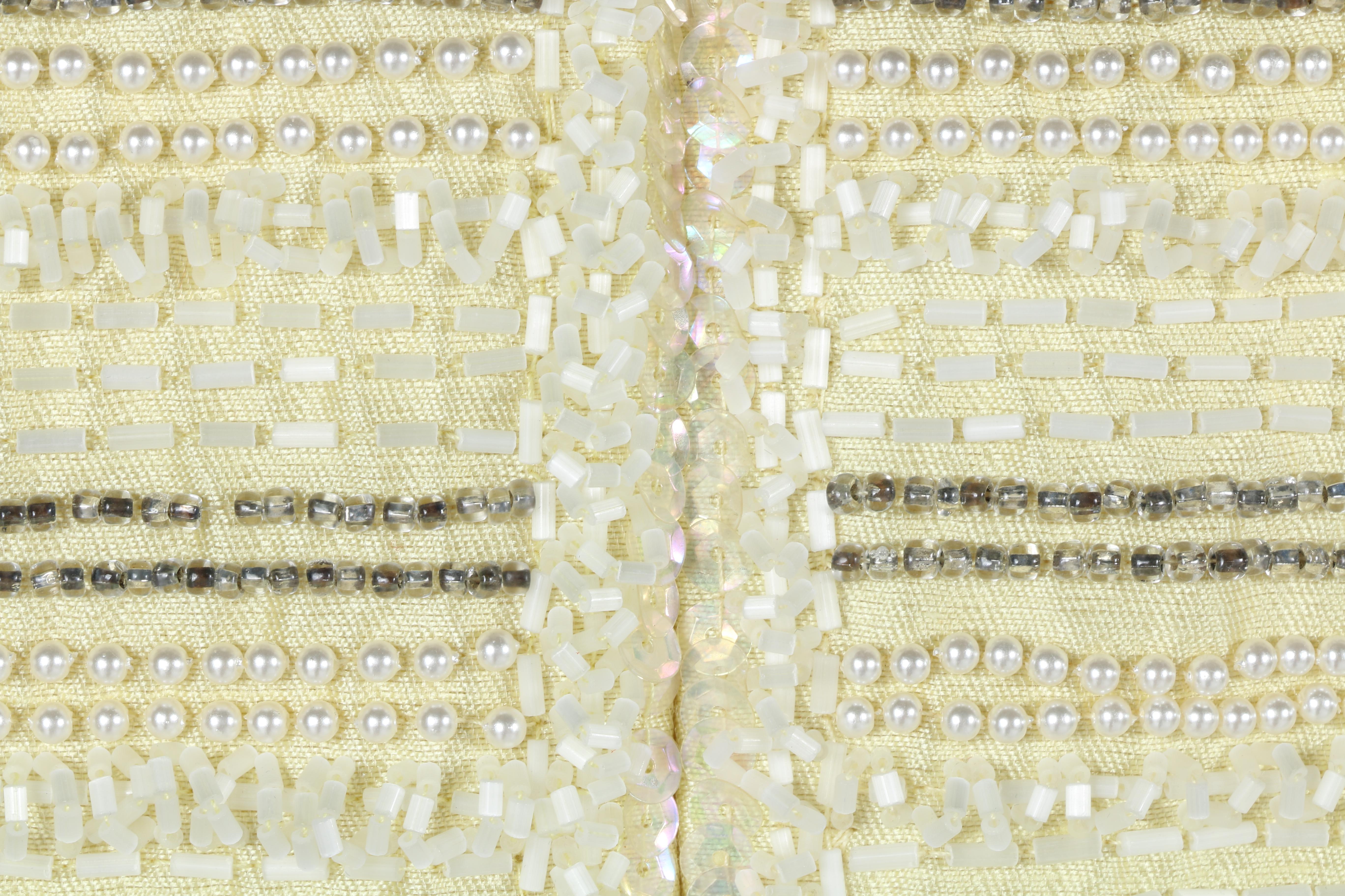 Vintage Yellow Beaded Dress