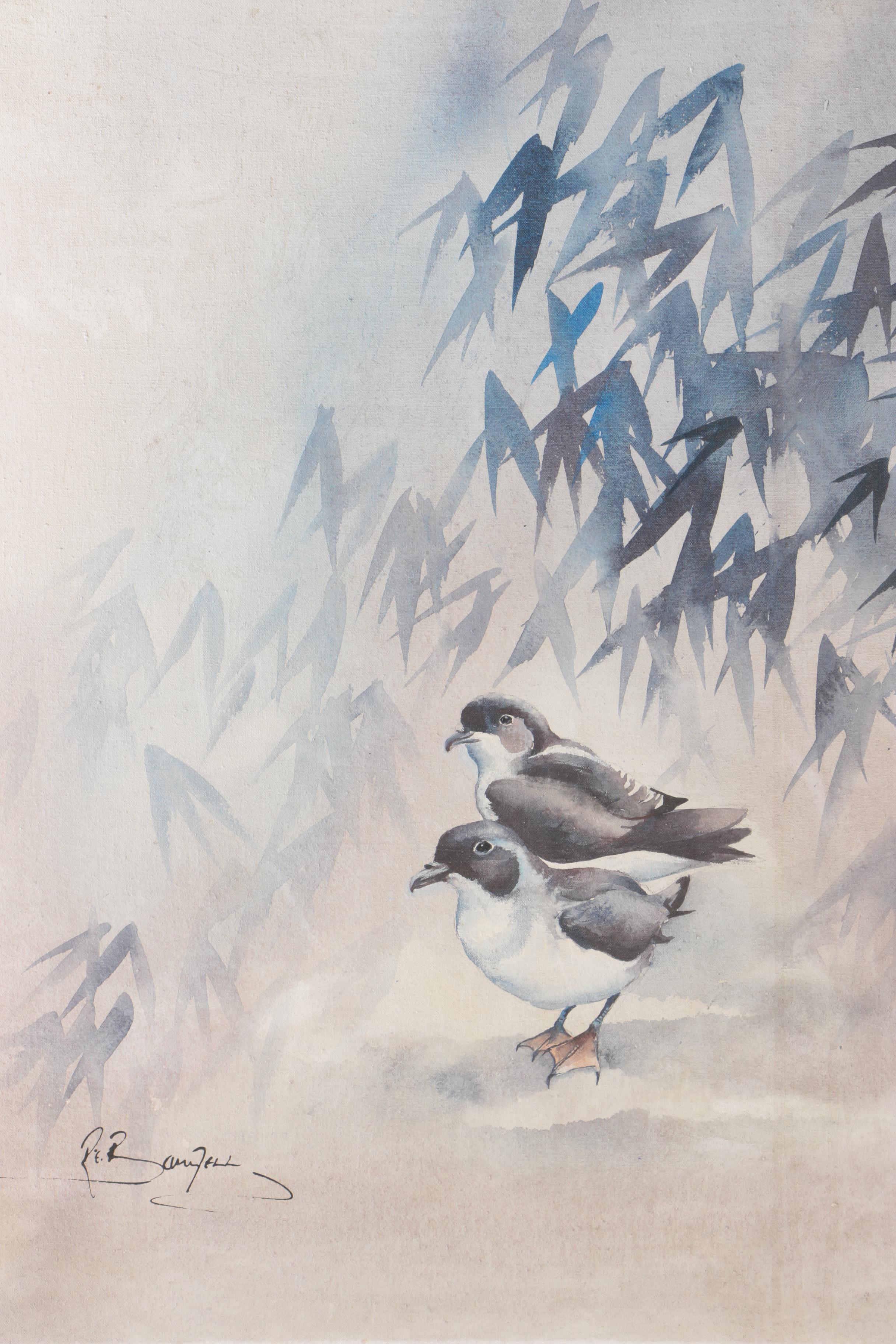 Ronald Banwell Oil Painting on Canvas "Ducks"