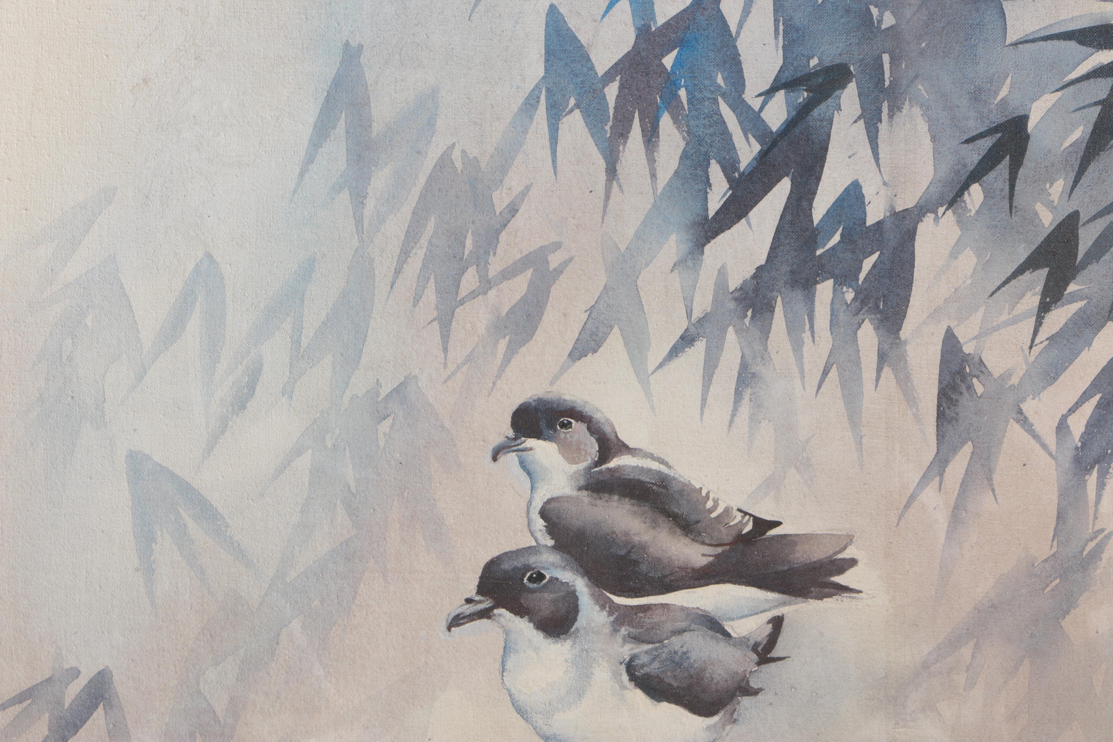 Ronald Banwell Oil Painting on Canvas "Ducks"