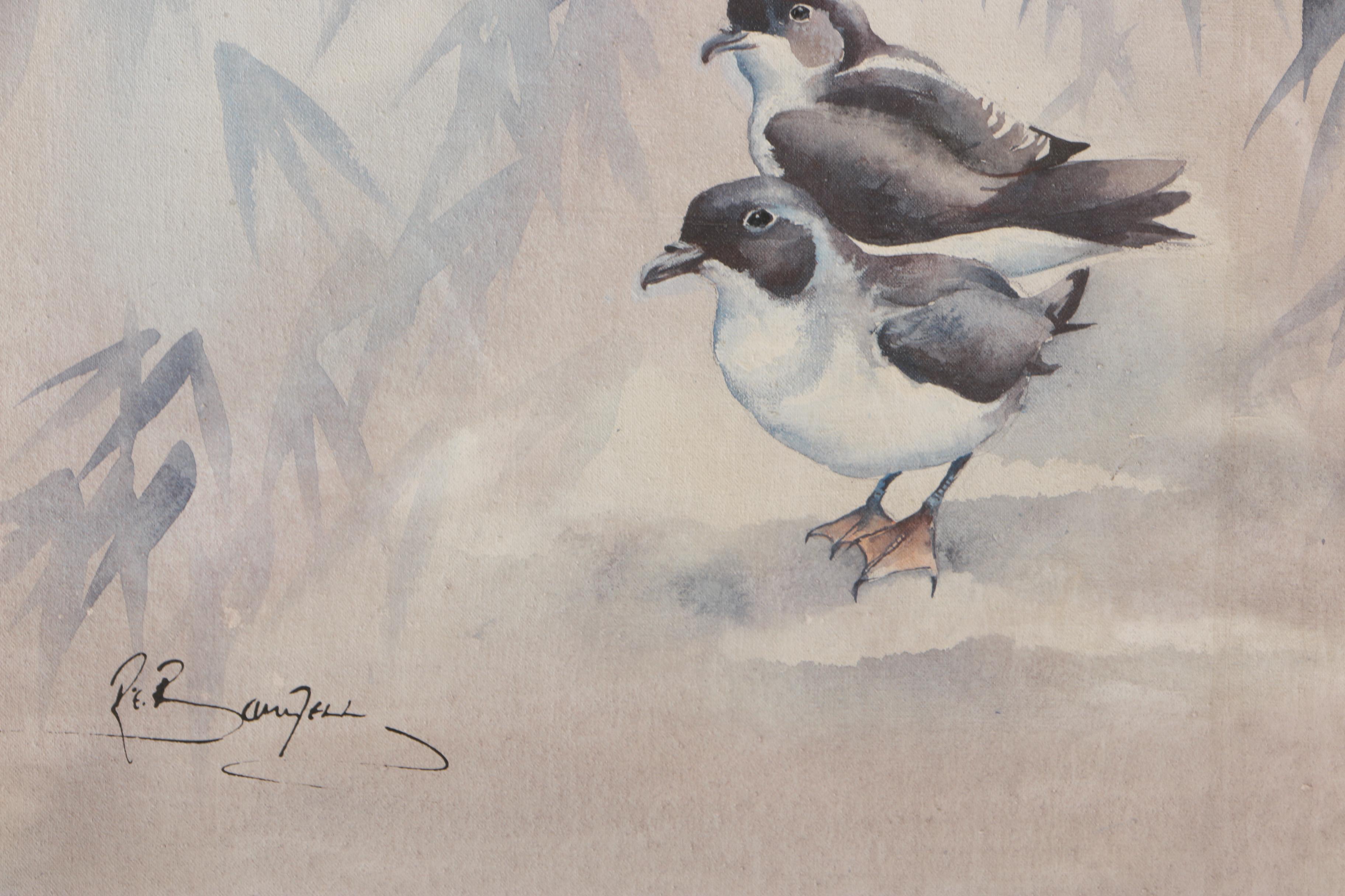 Ronald Banwell Oil Painting on Canvas "Ducks"