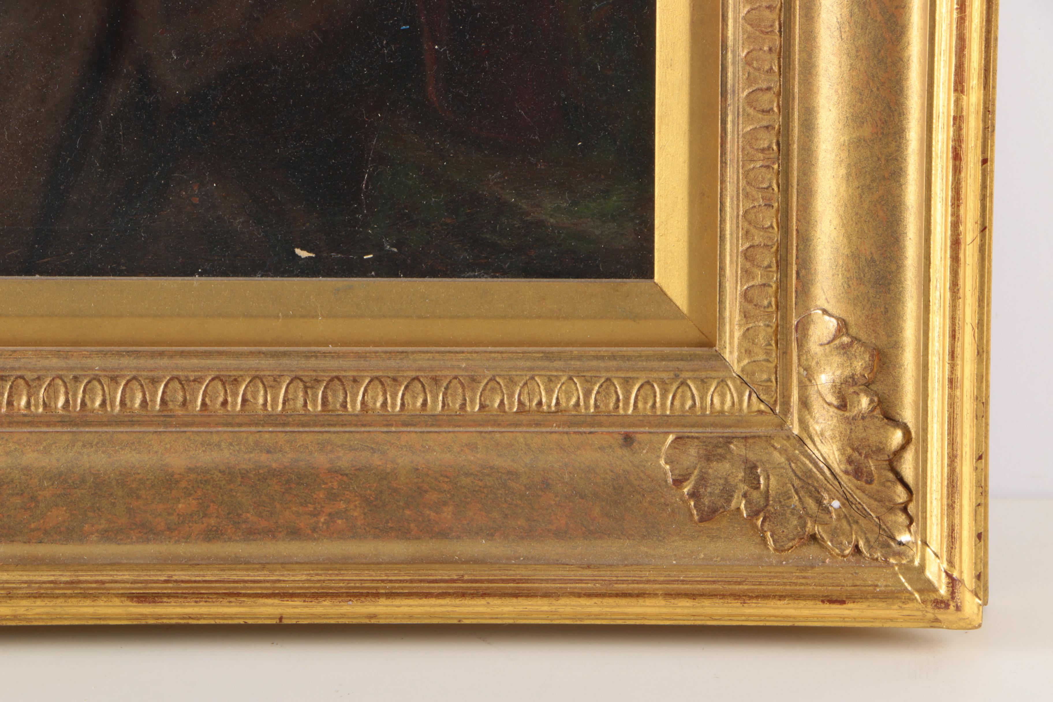 Attributed to James Whaite Oil Painting on Canvas Portrait of a Man