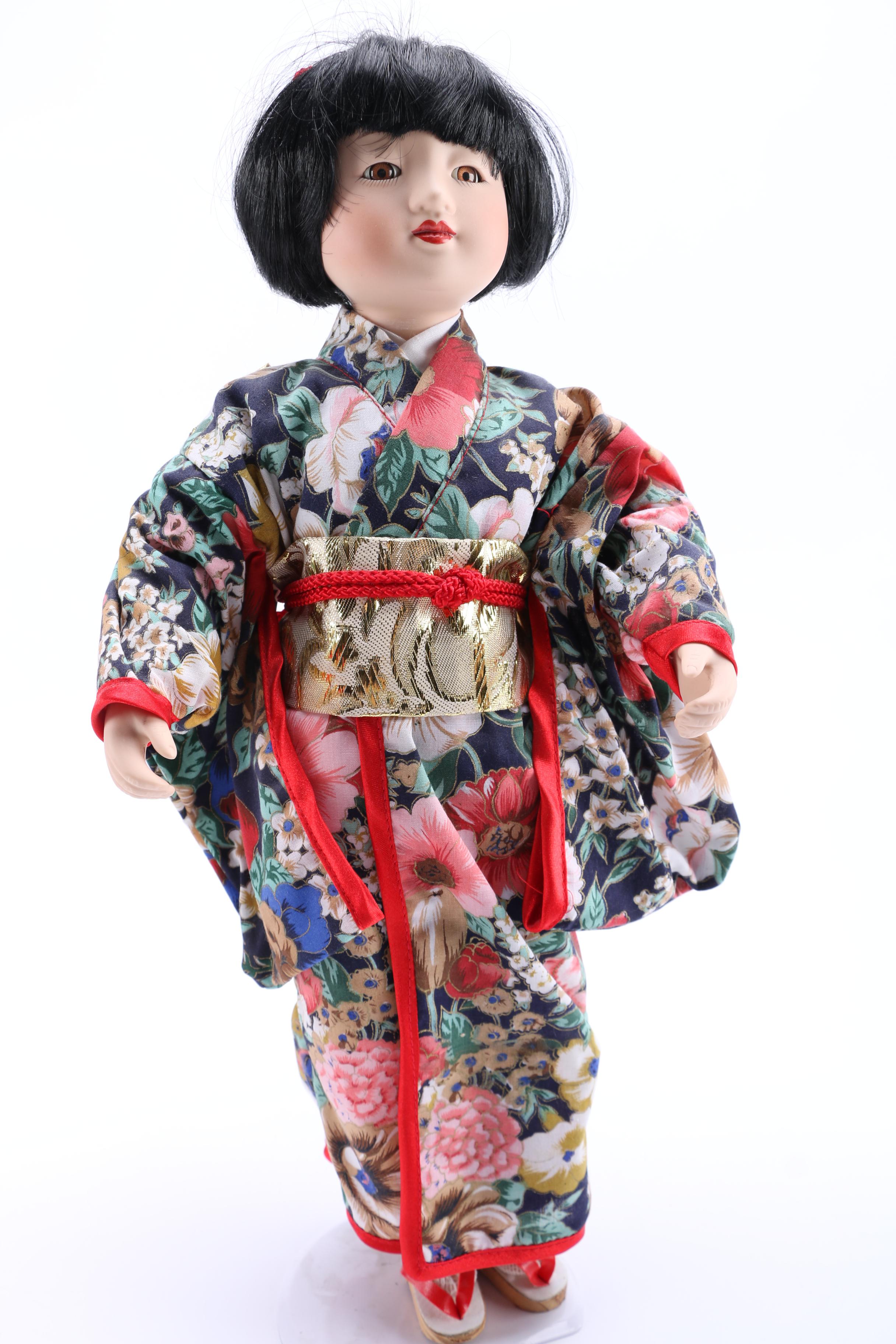 Crowne Chinese and Japanese Styled Porcelain Dolls