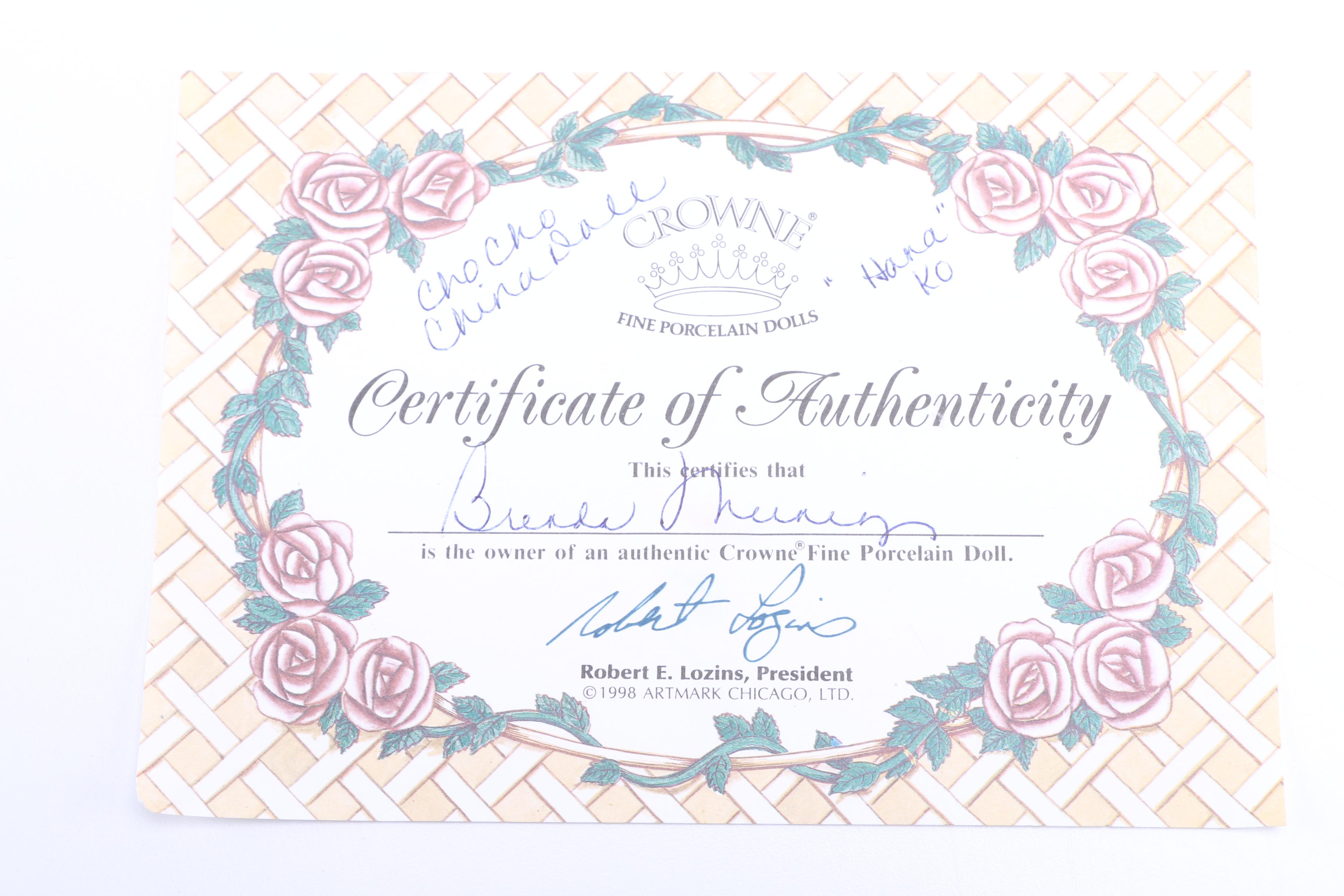 Crowne Chinese and Japanese Styled Porcelain Dolls